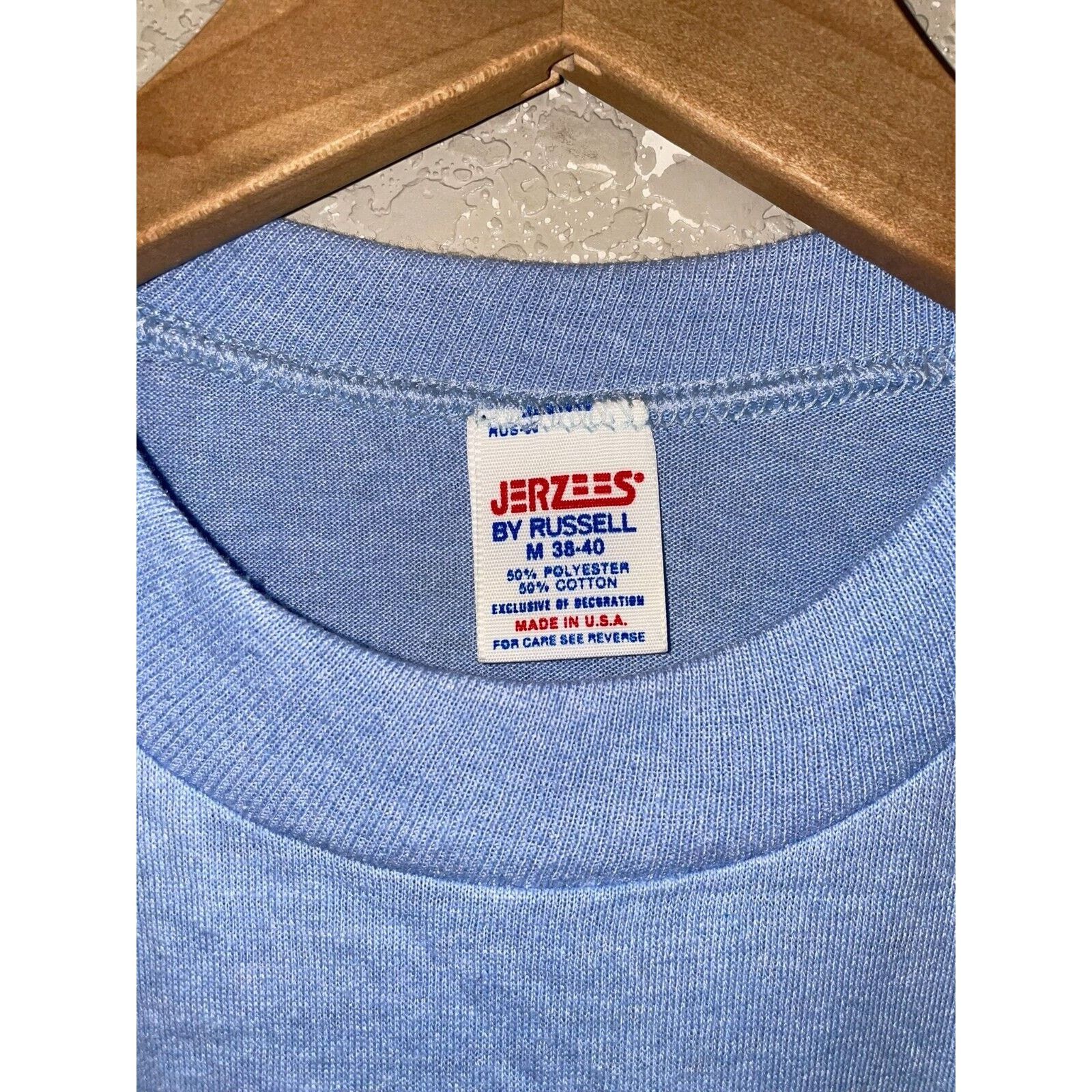 Russell Athletic Vintage Antelope Shirt Badlands SD 80s USA Made Blue Tee VTG Size US M / EU 48-50 / 2 - 9 Thumbnail