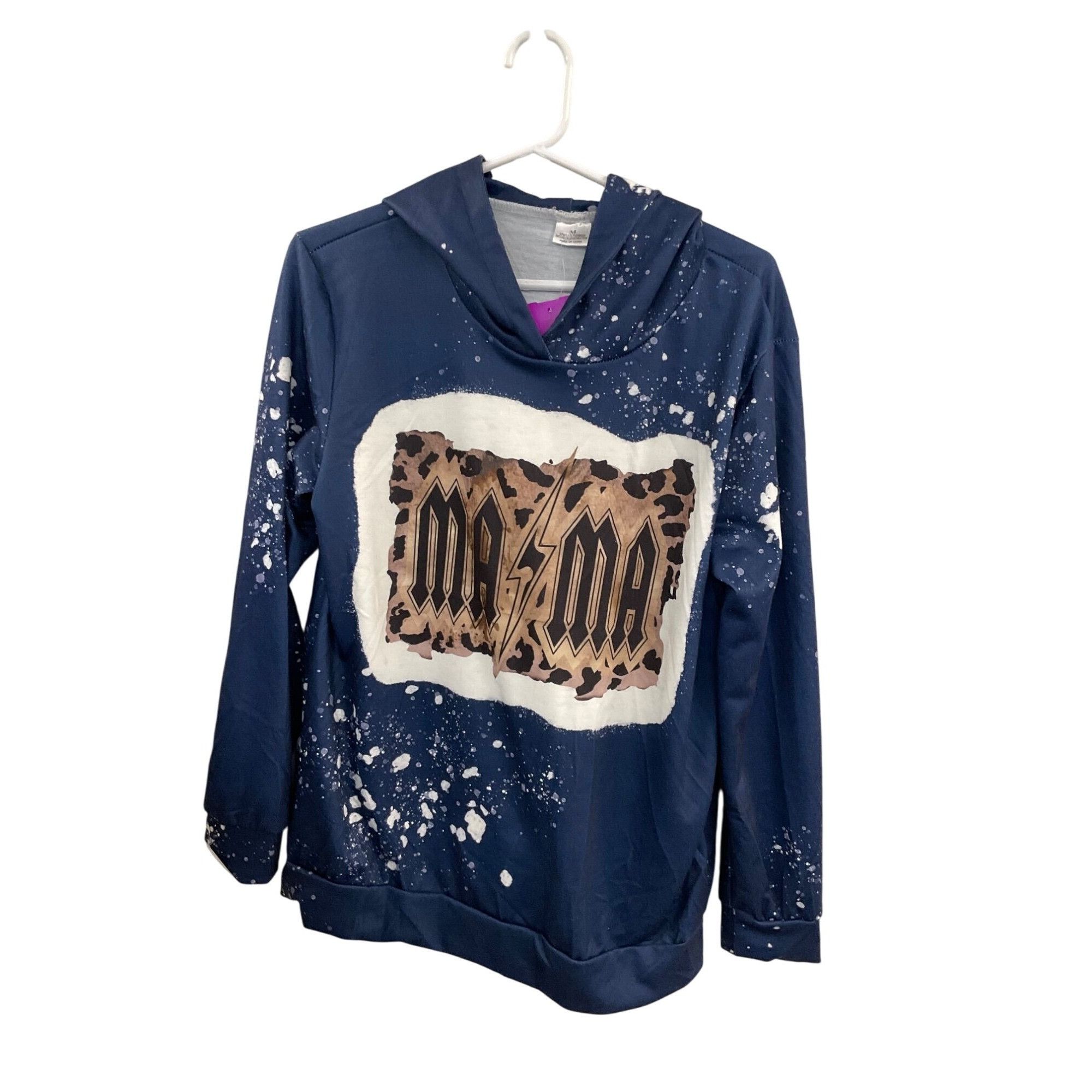 Other Mama Graphic Hoodie Navy Blue Splatter Print Adult Size Medi Size M / US 6-8 / IT 42-44 - 1 Thumbnail