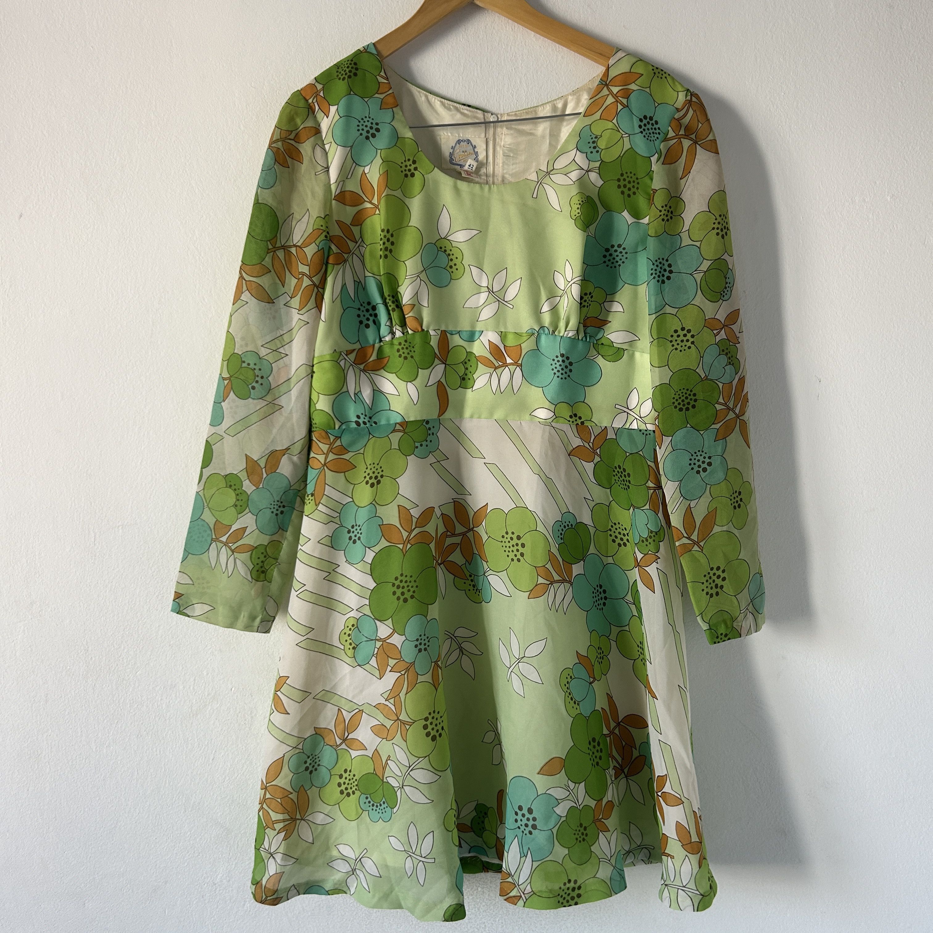 Vintage vintage 70s floral mini dress Size M / US 6-8 / IT 42-44 - 8 Thumbnail