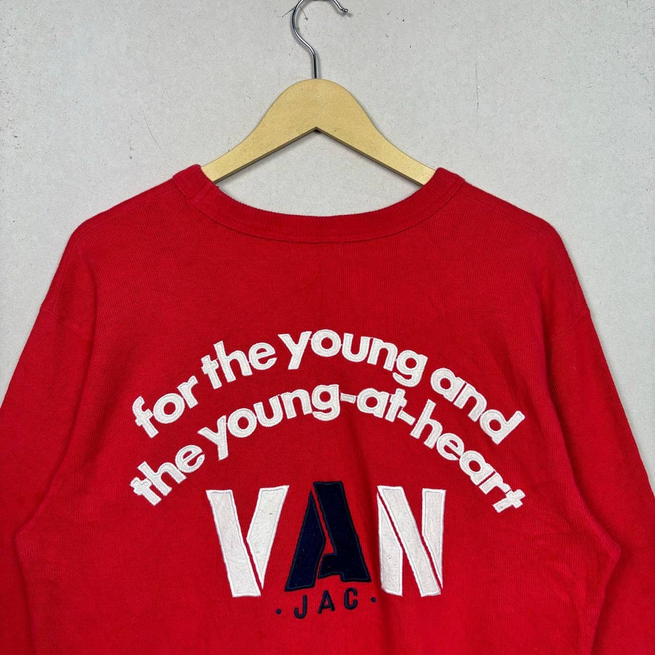 Van Vintage VAN JAC Ivy Style Sweatshirt Red Size M Japanese Size US M / EU 48-50 / 2 - 3 Thumbnail