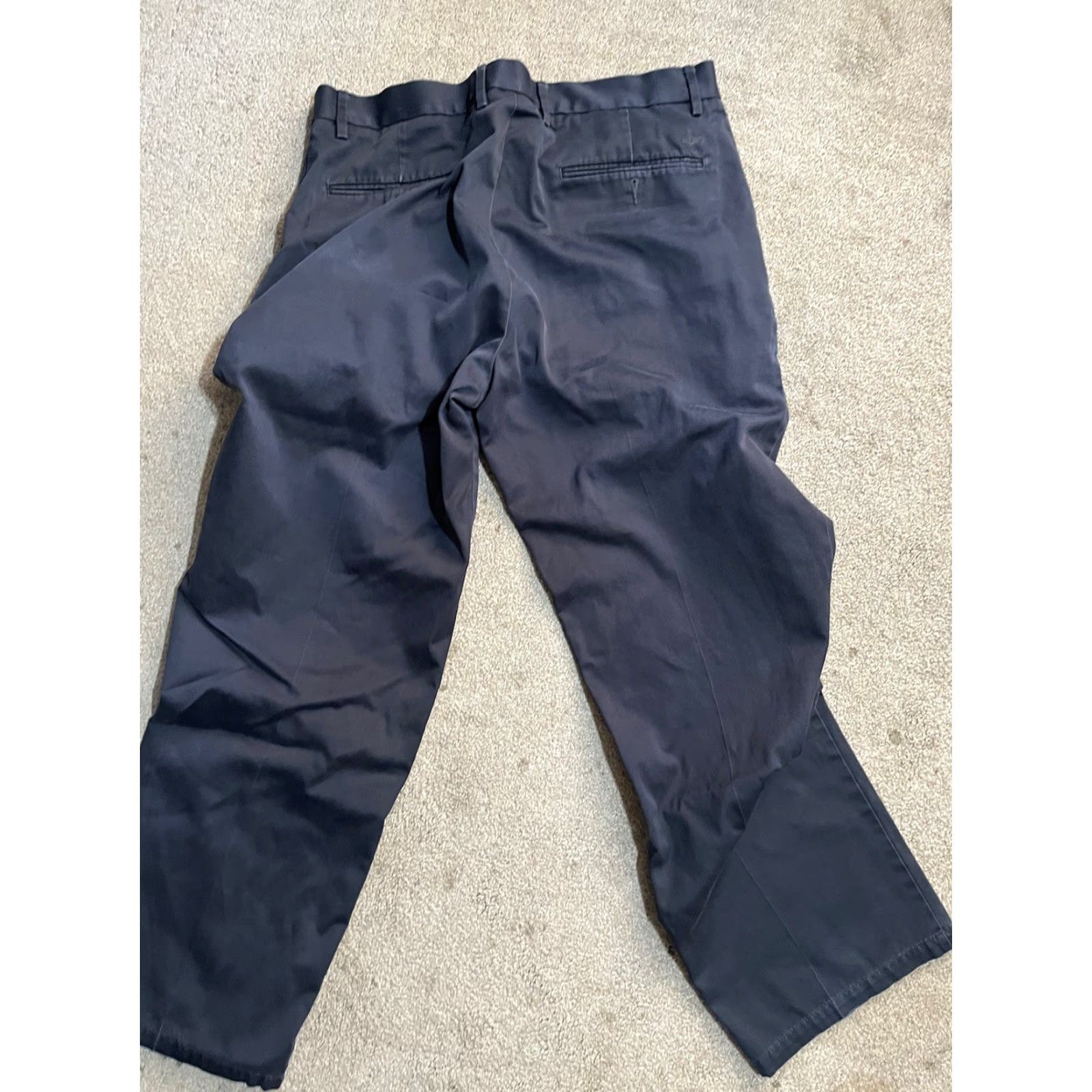 Dockers DOCKERS Chinos Pants Flat Front Classic Fit Navy Blue 36x30 Regular Mens Size US 36 / EU 52 - 3 Thumbnail