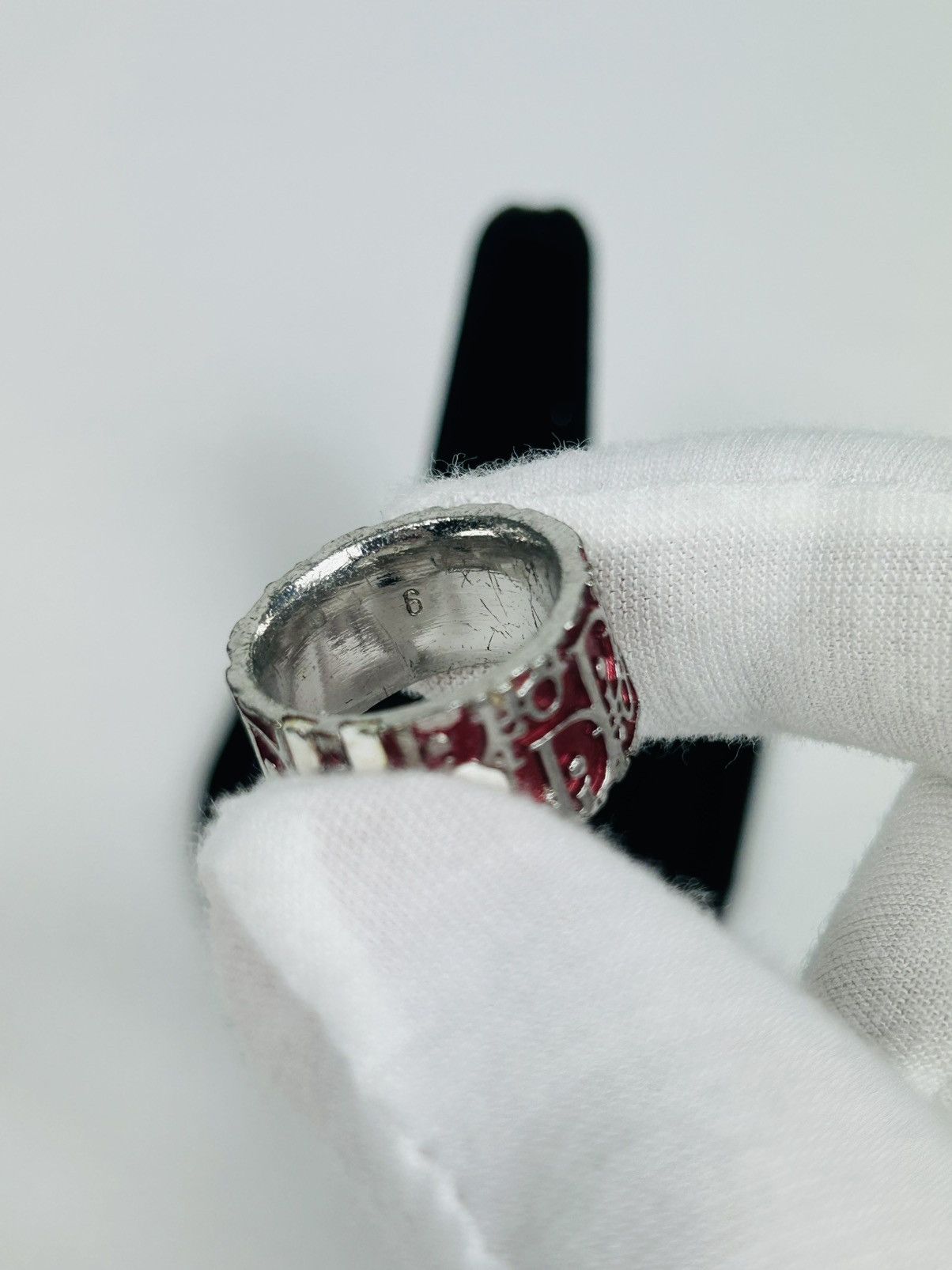 Dior Dior Red Trotter 2 Ring Size 6 Size ONE SIZE - 6 Thumbnail