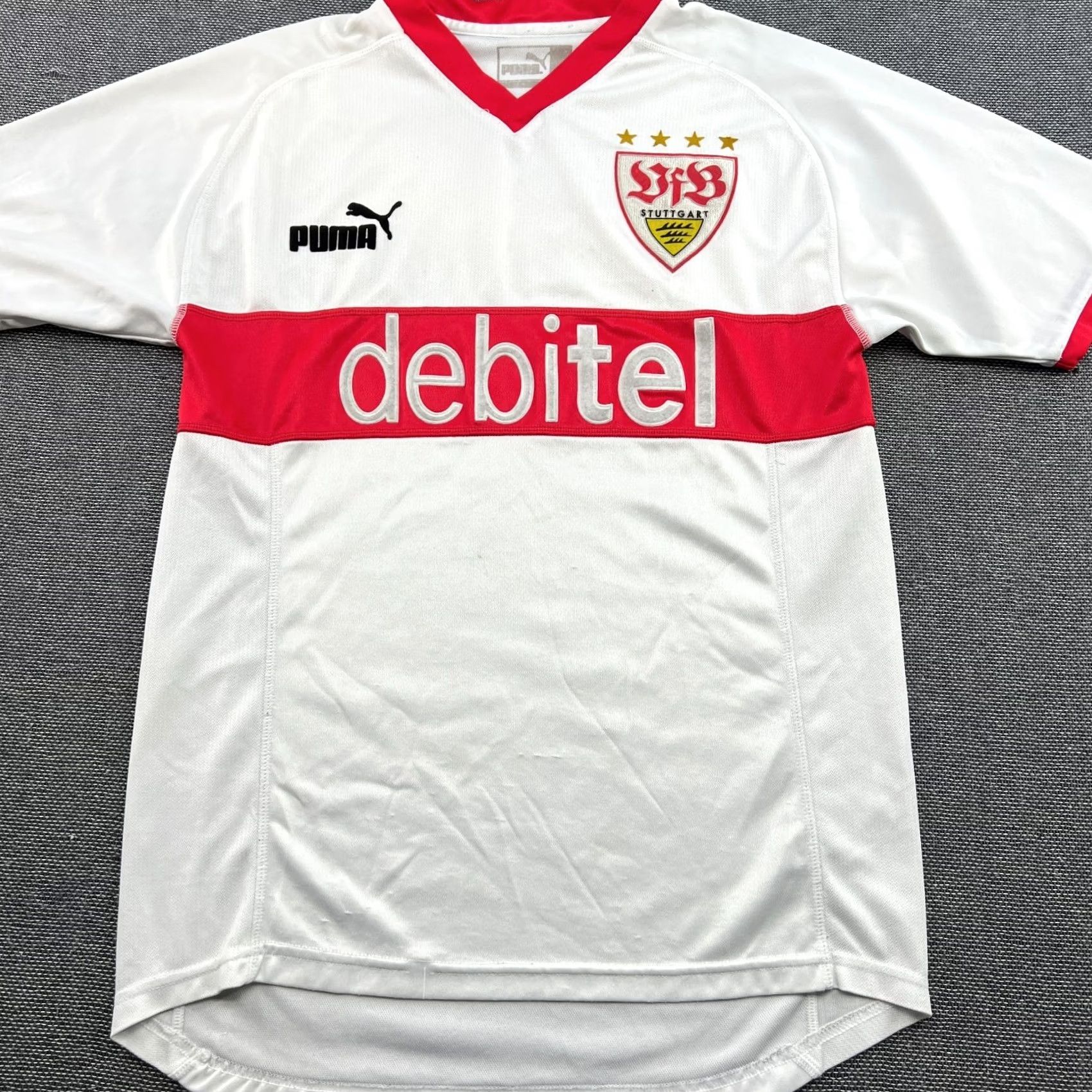 Puma PUMA STUTTGART 2003 2004 Home Football Jersey Shirt Mens Small White Soccer Shirt Mens Small Puma Jersey Size US S / EU 44-46 / 1 - 3 Thumbnail
