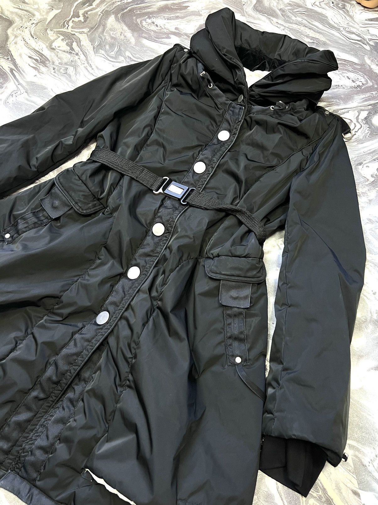 Marithe + Francois Girbaud Marithe Francois Girbaud Black Hooded Long Coat Jacket Size M / US 6-8 / IT 42-44 - 4 Thumbnail
