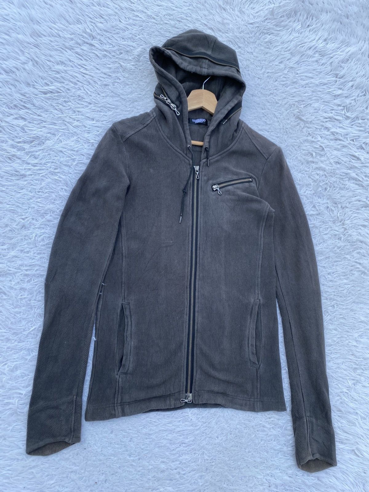 Tornado Mart Tornado Mart Japanese Brand Zippered Pocket Sweater Hoodie Size US S / EU 44-46 / 1 - 2 Thumbnail