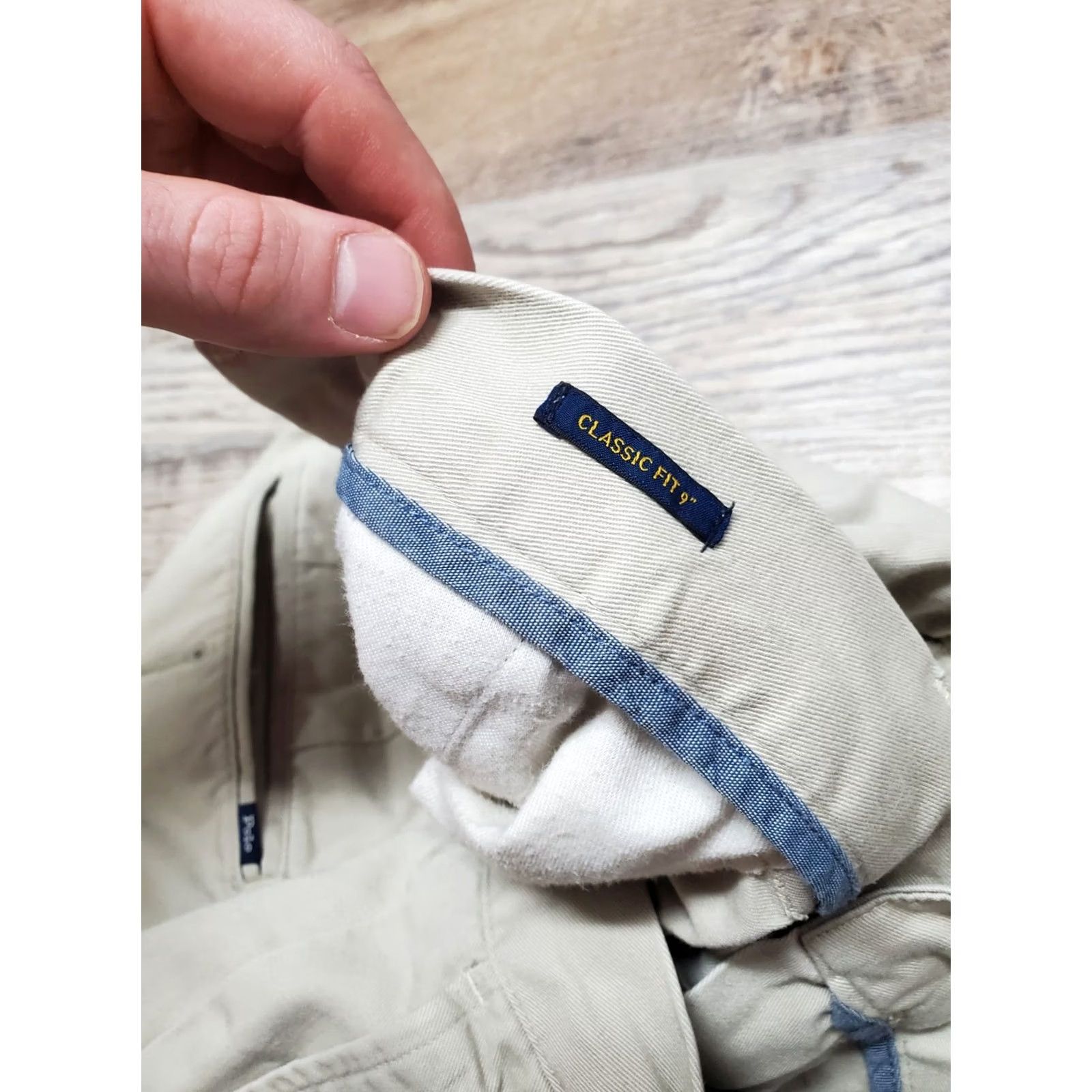 Polo Ralph Lauren Polo Ralph Lauren Chino Shorts Men 32 Classic Fit 9" Inseam Beige Cotton Pocket Zip Front Casual Summer Spring Fall Vintage No Mens Size US XS / EU 42 / 0 - 4 Thumbnail