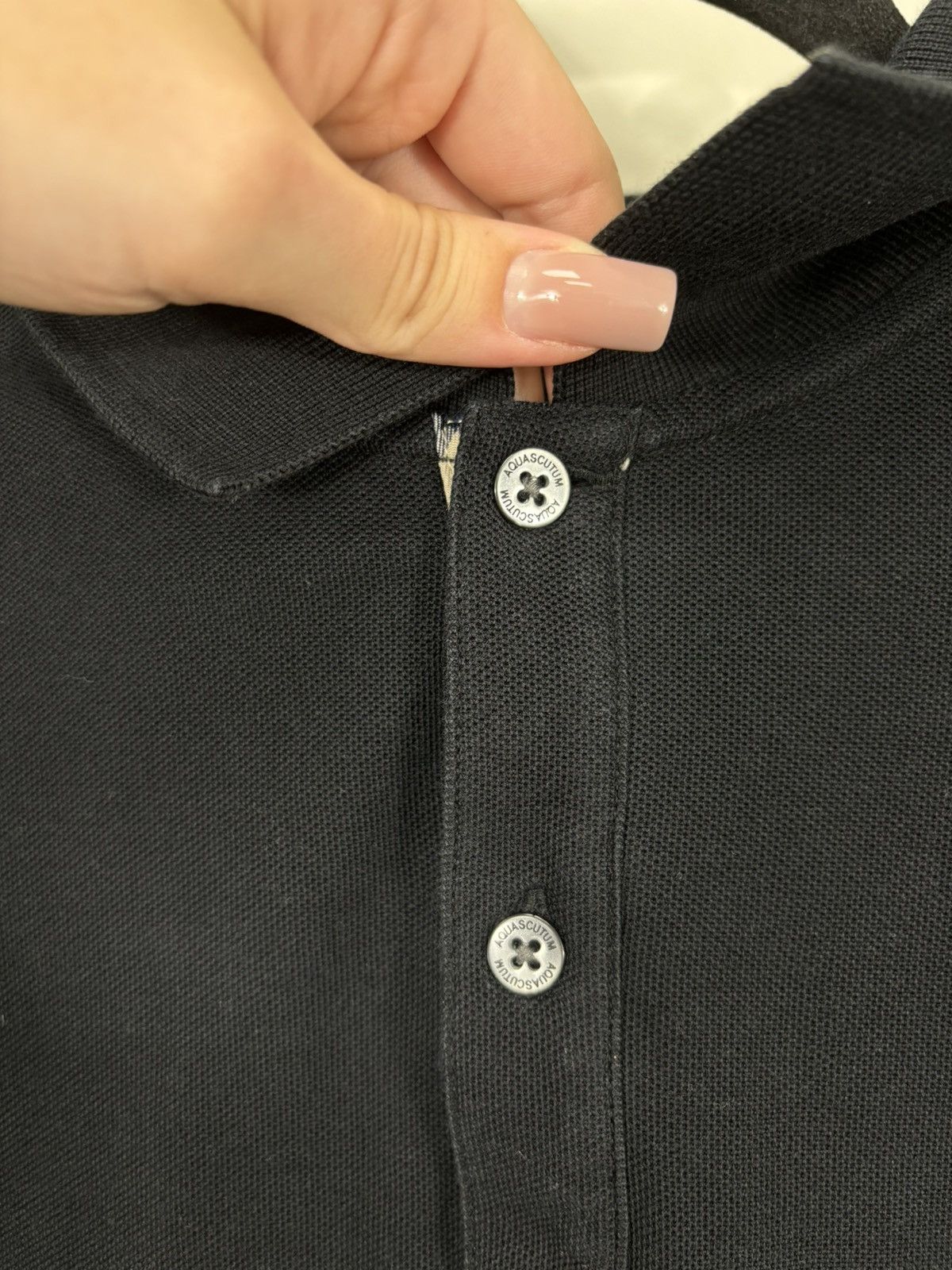 Aquascutum Vintage Aquascutum Classic Black Long Sleeve Polo Shirt Size US M / EU 48-50 / 2 - 6 Thumbnail