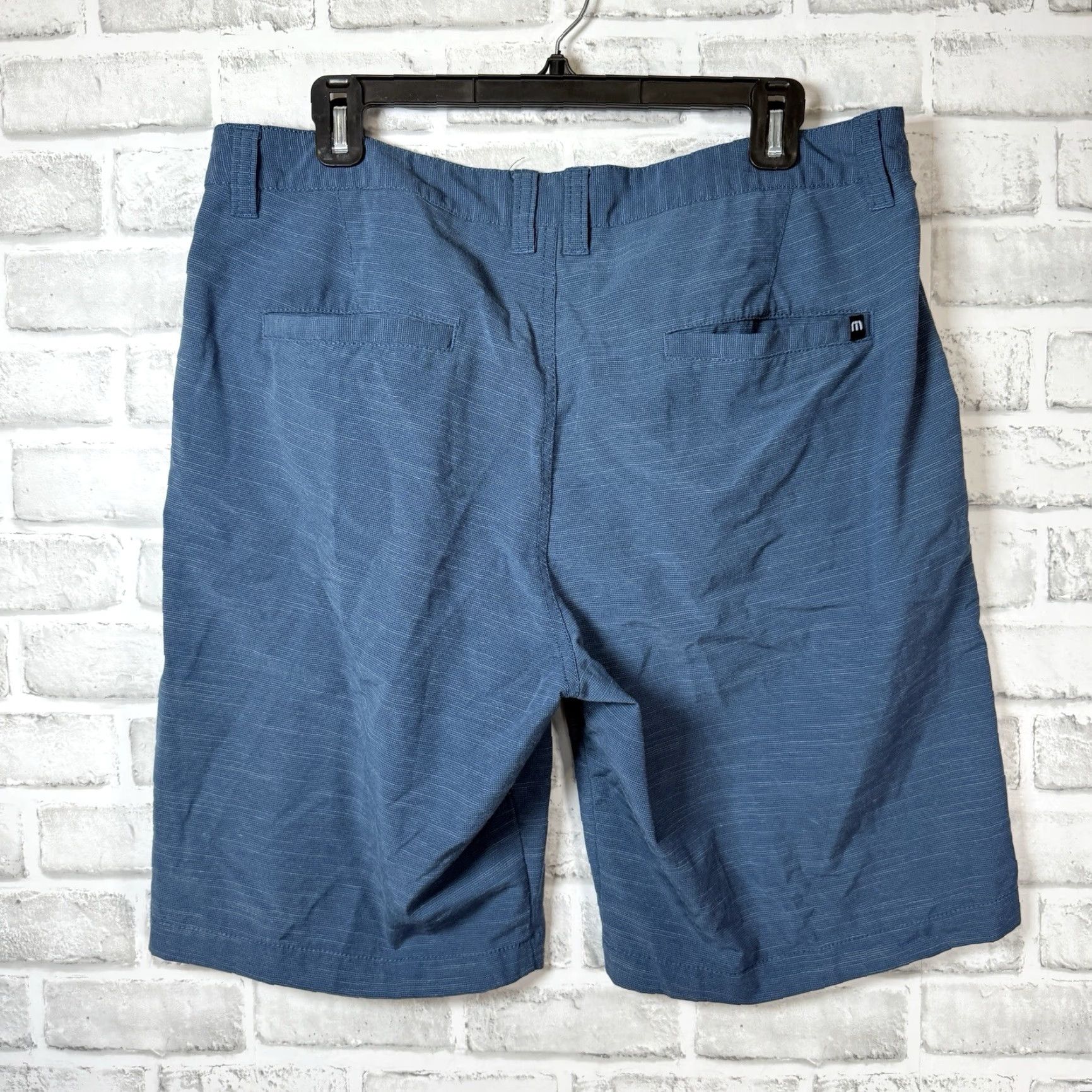 TravisMathew Travis Mathew Blue Polyester Blend Casual Shorts Mens Size 34 Size US 34 / EU 50 - 5 Thumbnail
