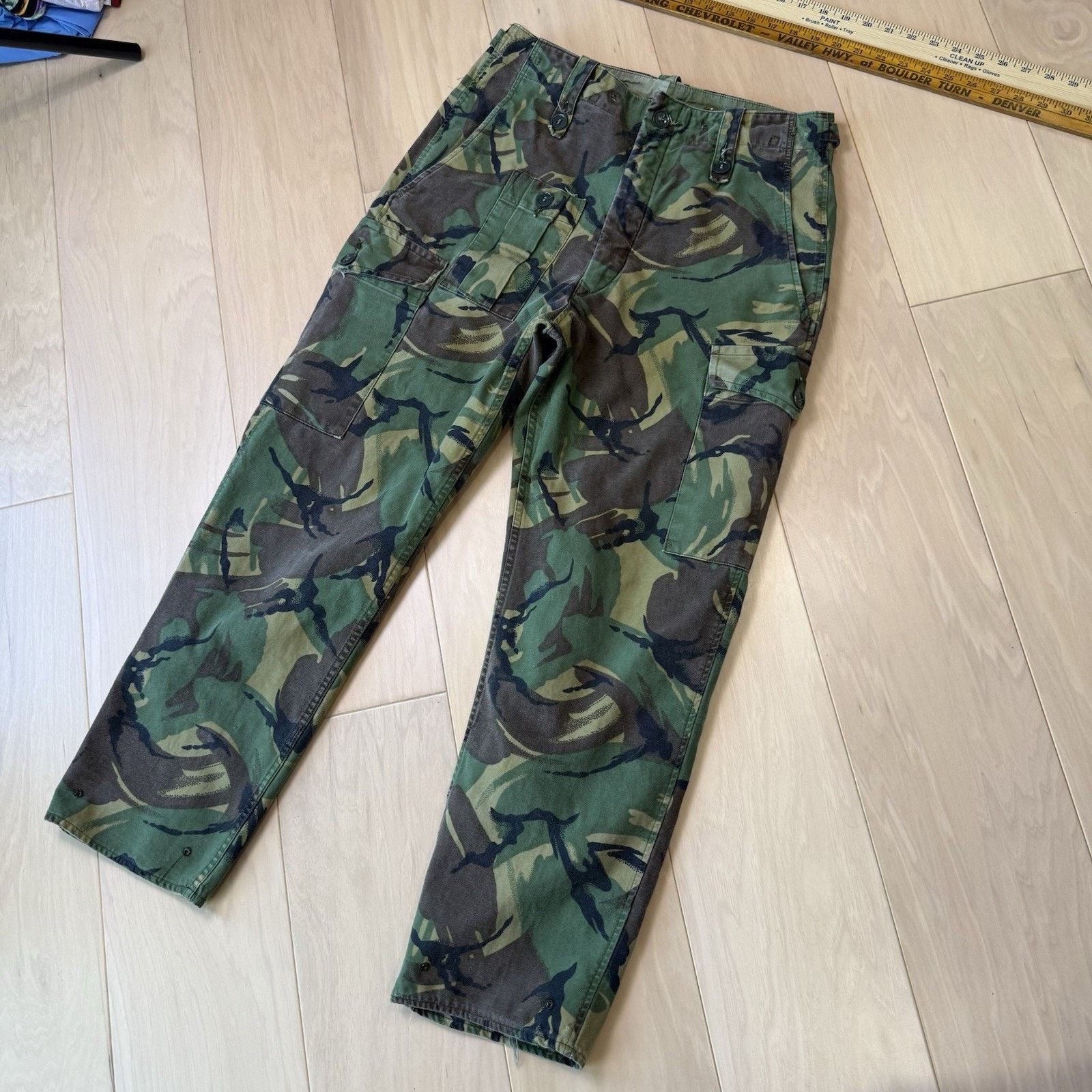Vintage Vintage British Army Pants 30 Green Camouflage 70s Utility Size US 30 / EU 46 - 11 Thumbnail