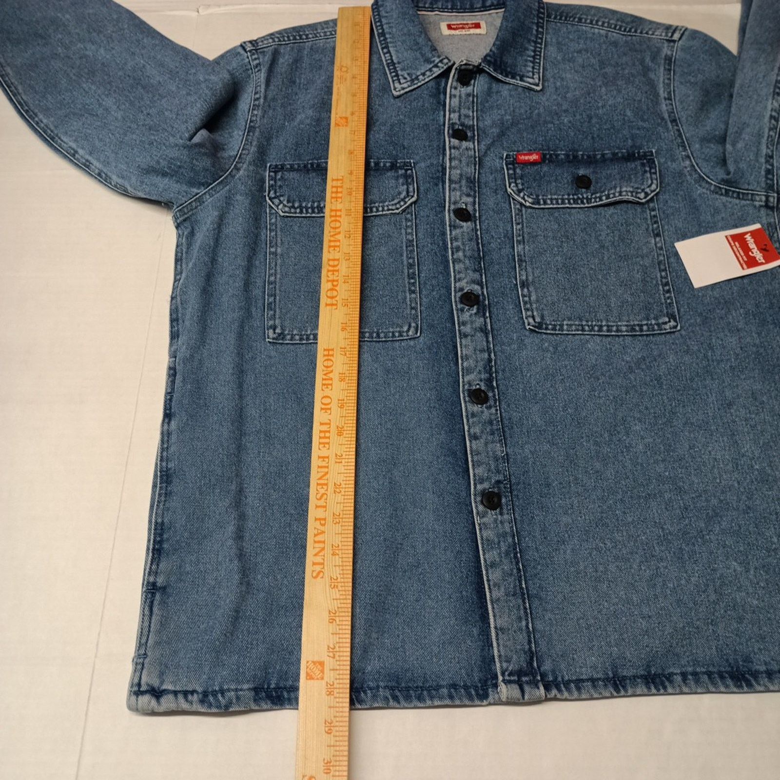 Wrangler Wrangler Blue Denim Jacket Overshirt Outdoor Shacket Size M Size US M / EU 48-50 / 2 - 7 Thumbnail