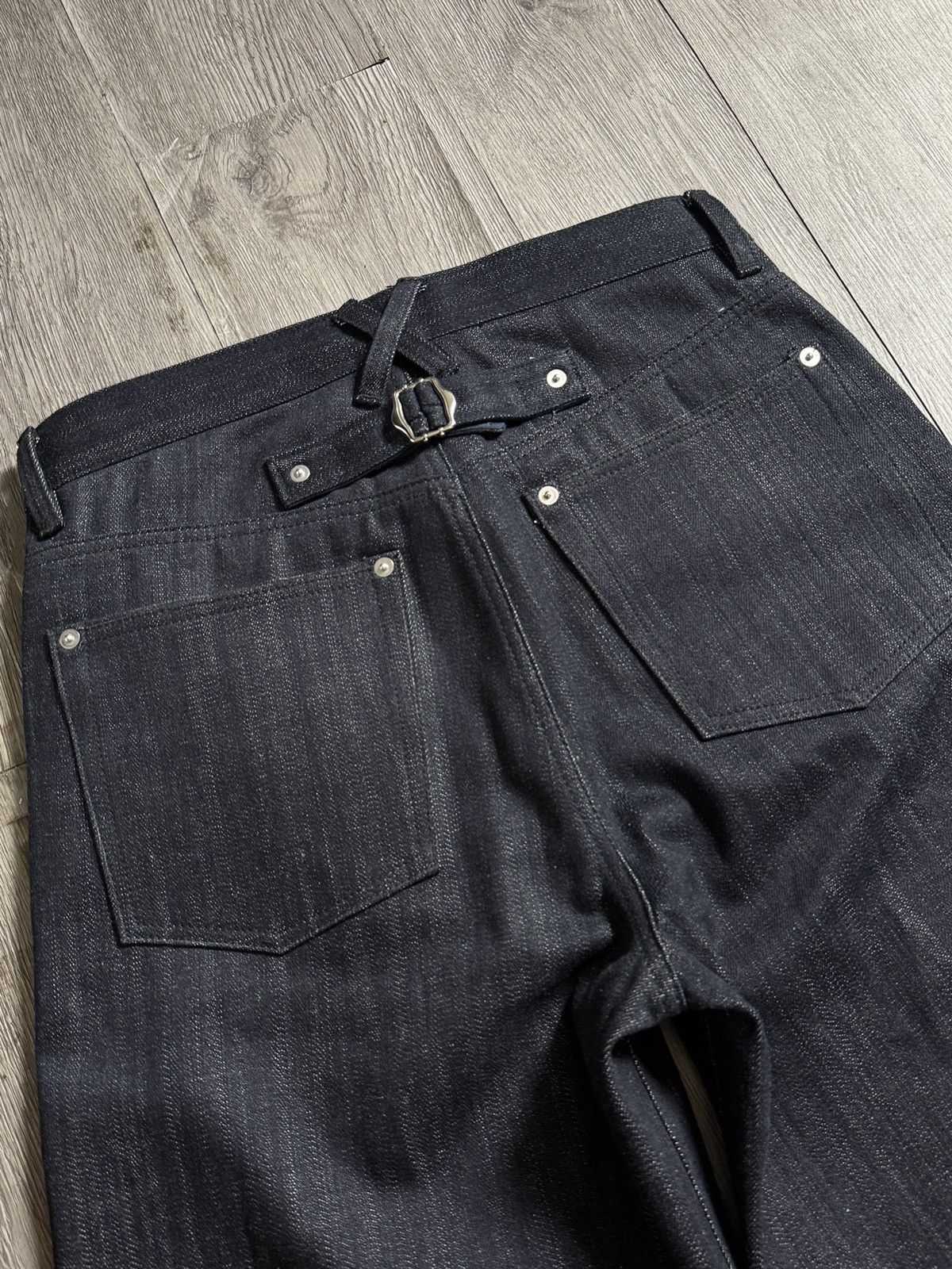 Acne Studios DOOF.YOUTH 15.5 OZ DEEP INDIGO RAW SELVEDGE DENIM Size US 32 / EU 48 - 7 Thumbnail