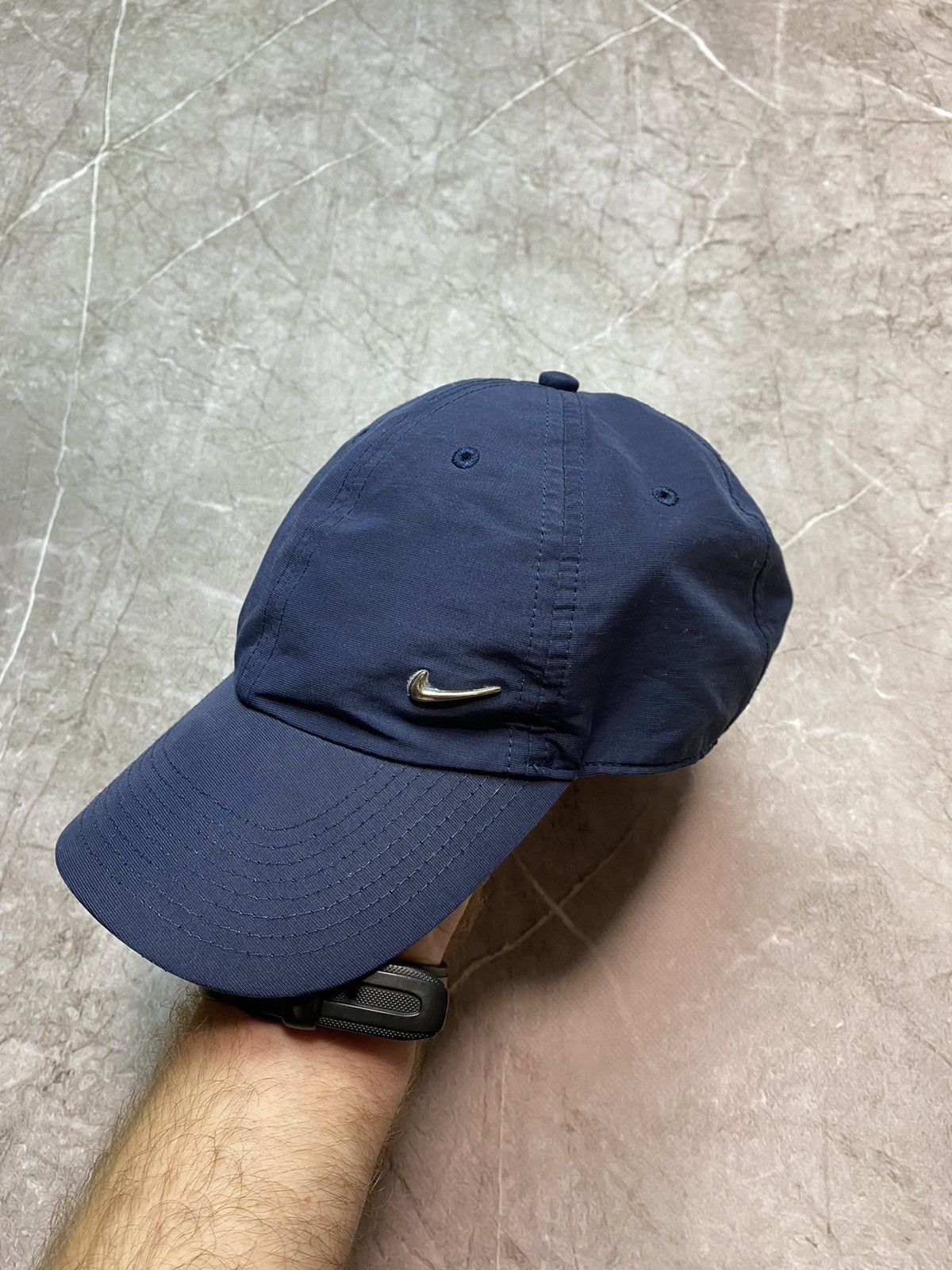 Nike × Vintage Nike Vintage Cap Navy Size ONE SIZE - 2 Thumbnail