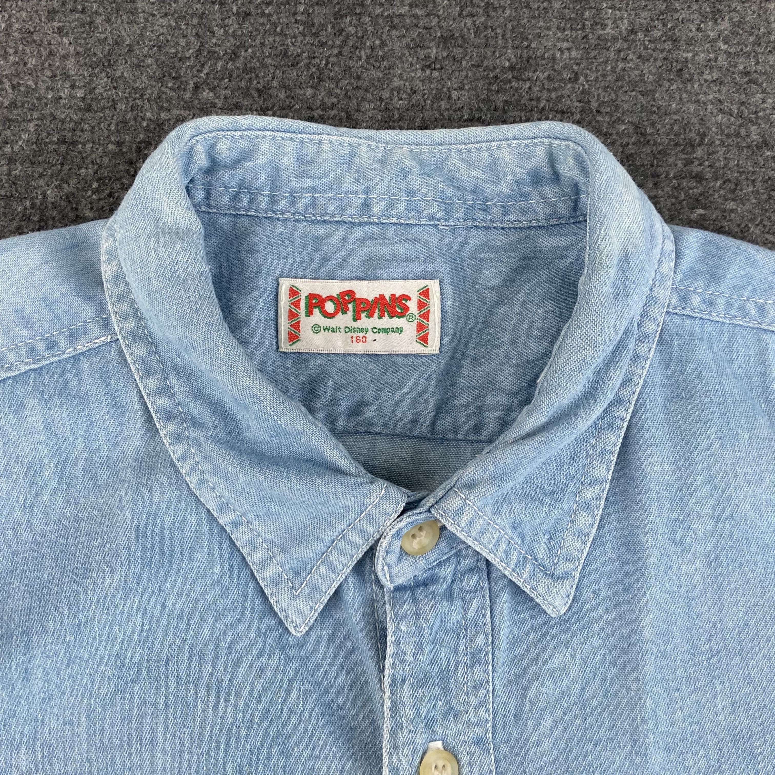 Disney × Vintage Vtg Winnie The Pooh Denim Collection Short Sleeve Shirt Size US S / EU 44-46 / 1 - 4 Thumbnail