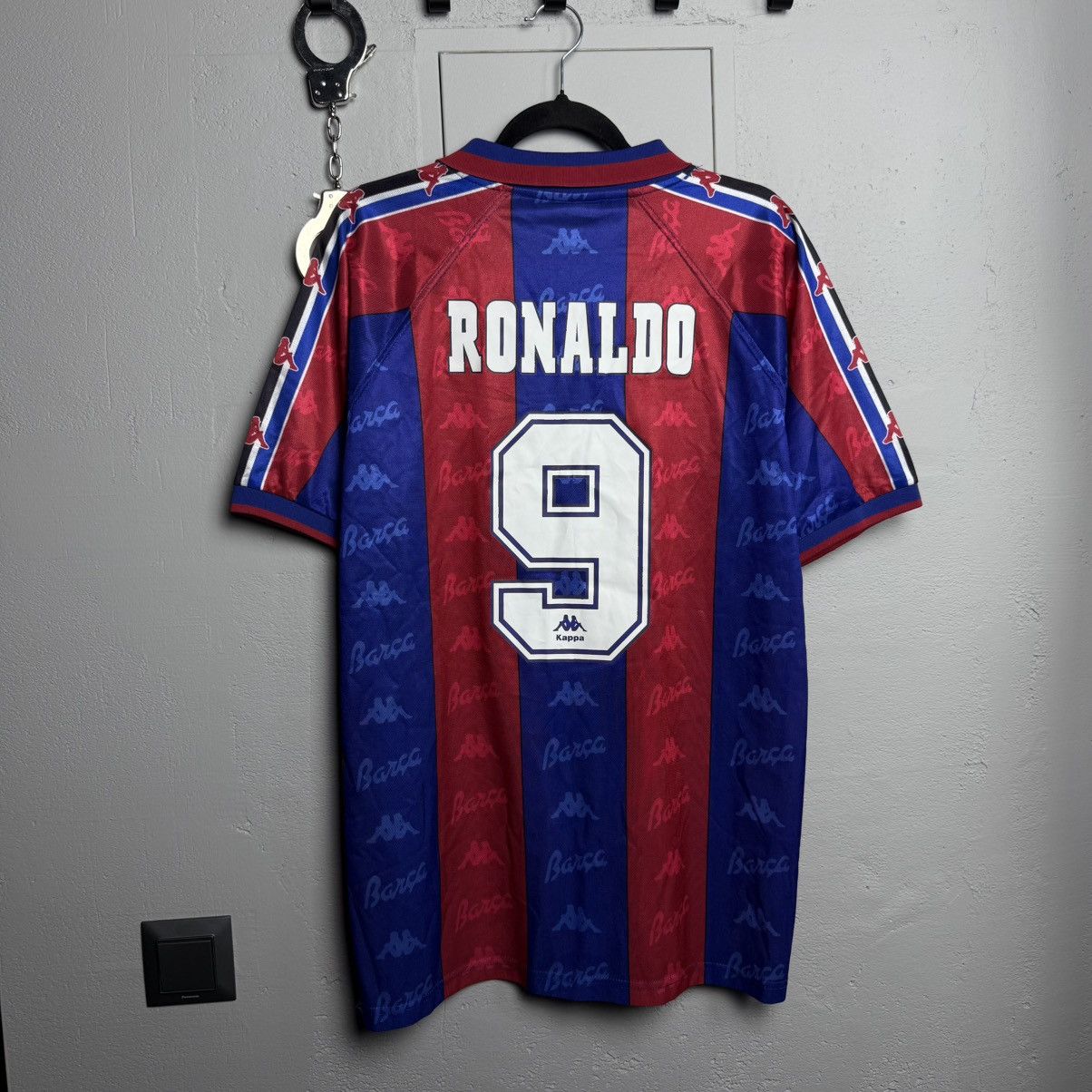 Kappa Vintage Kappa Barcelona Ronaldo 9 90’s Jersey Shirt Size US XL / EU 56 / 4 - 2 Thumbnail
