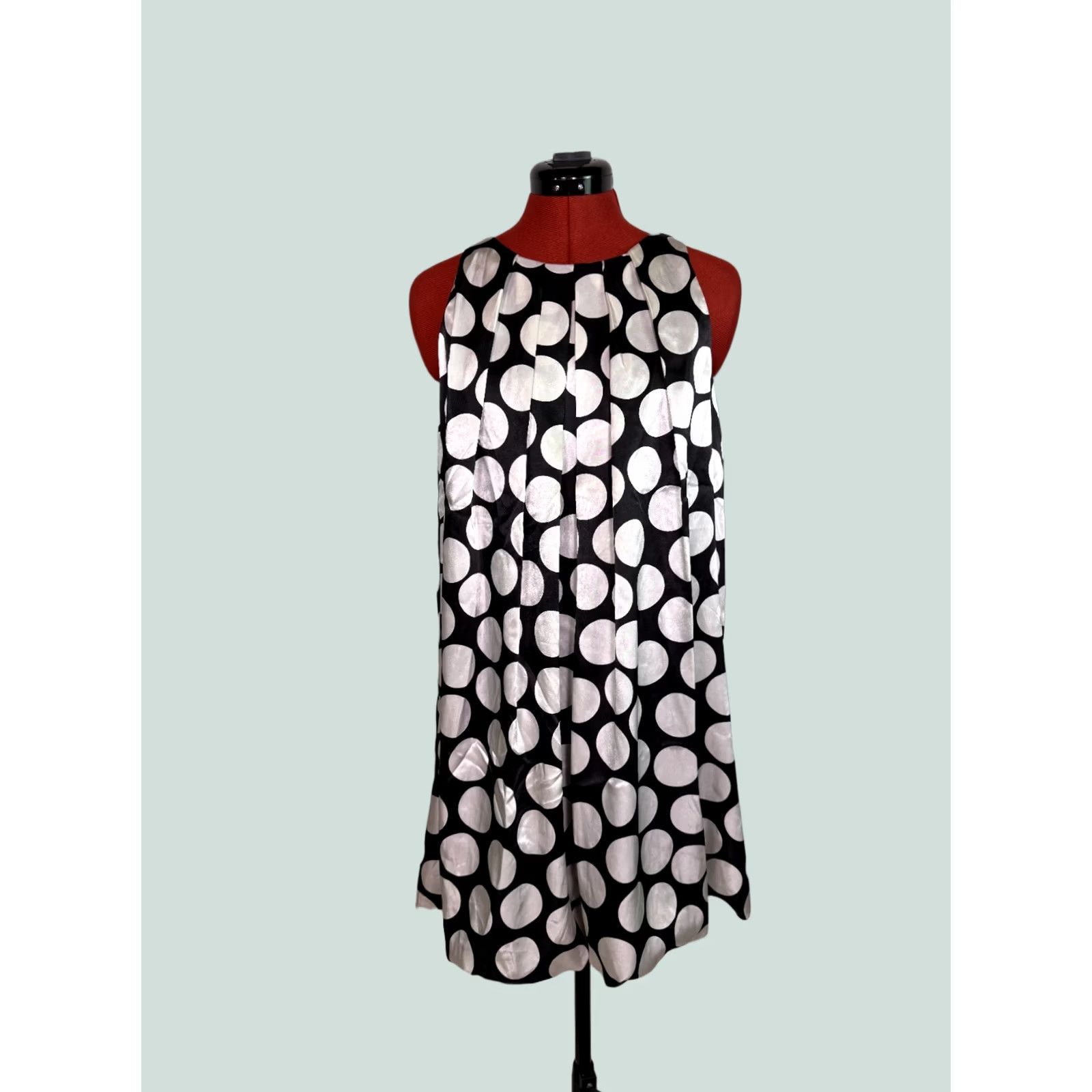 Layer 8 Sandra Darren Womens Dress L Polka Dot Sleeveless Layer Multicolor D873 Size L / US 10 / IT 46 - 1 Thumbnail
