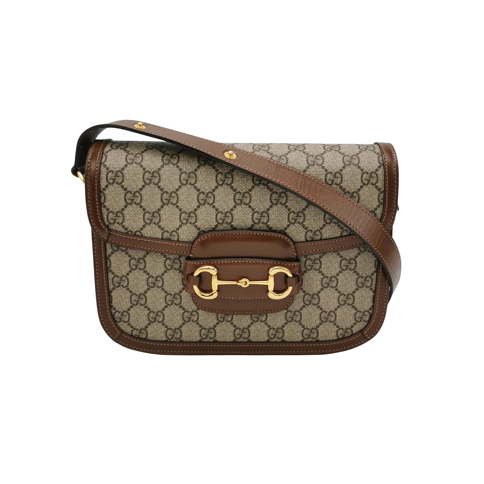 Gucci Gucci 1955 Horsebit GG Supreme Shoulder Bag Size ONE SIZE - 1 Thumbnail