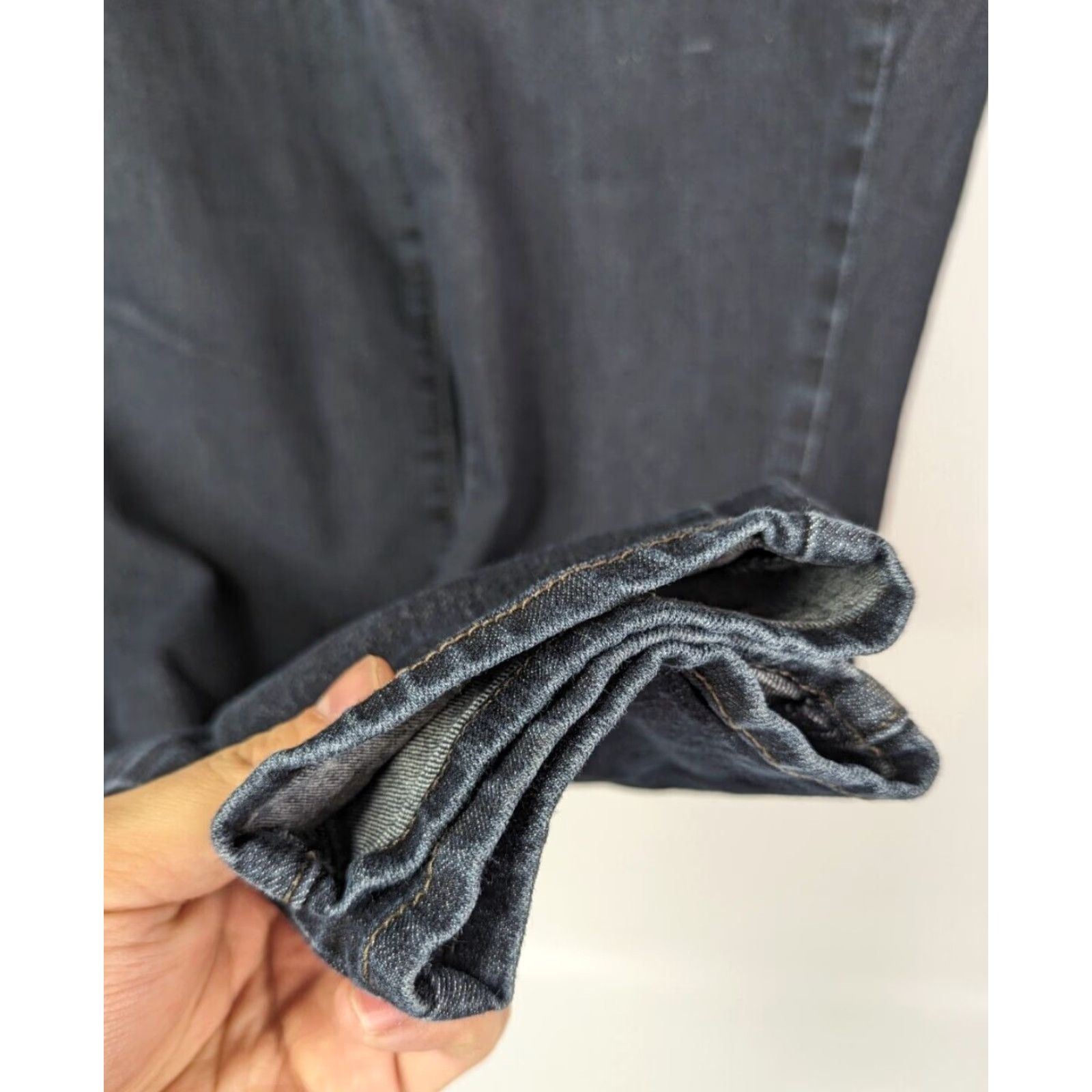 Vintage Democracy Jeans Skinny Dark Wash Size 14 Mid Rise Women's Slim 5-Pocket Denim Blue Size 36" / US 14 / IT 50 - 3 Thumbnail