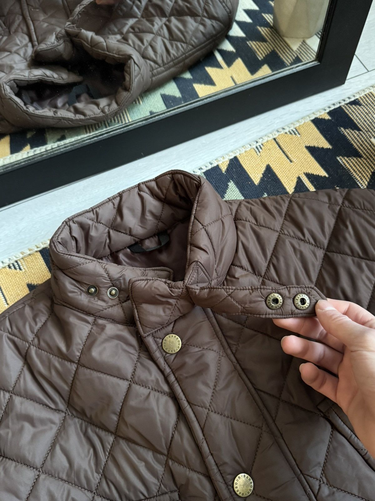 Barbour Vintage Barbour Quilted Brown Jacket Size US M / EU 48-50 / 2 - 9 Thumbnail