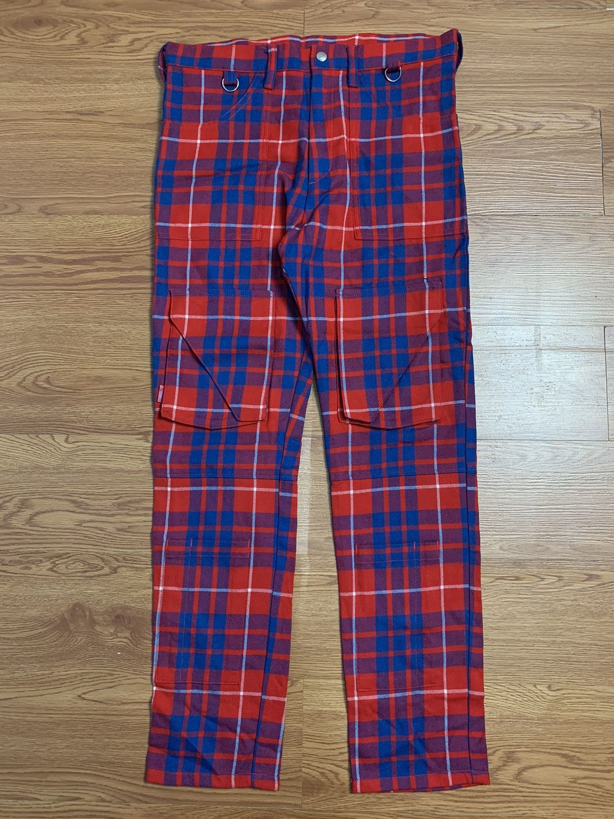 image of Jun Takahashi x Undercover Aw00-01 “Melting Pot” Multi Pocket Pants in Plaid, Men's (Size 32)