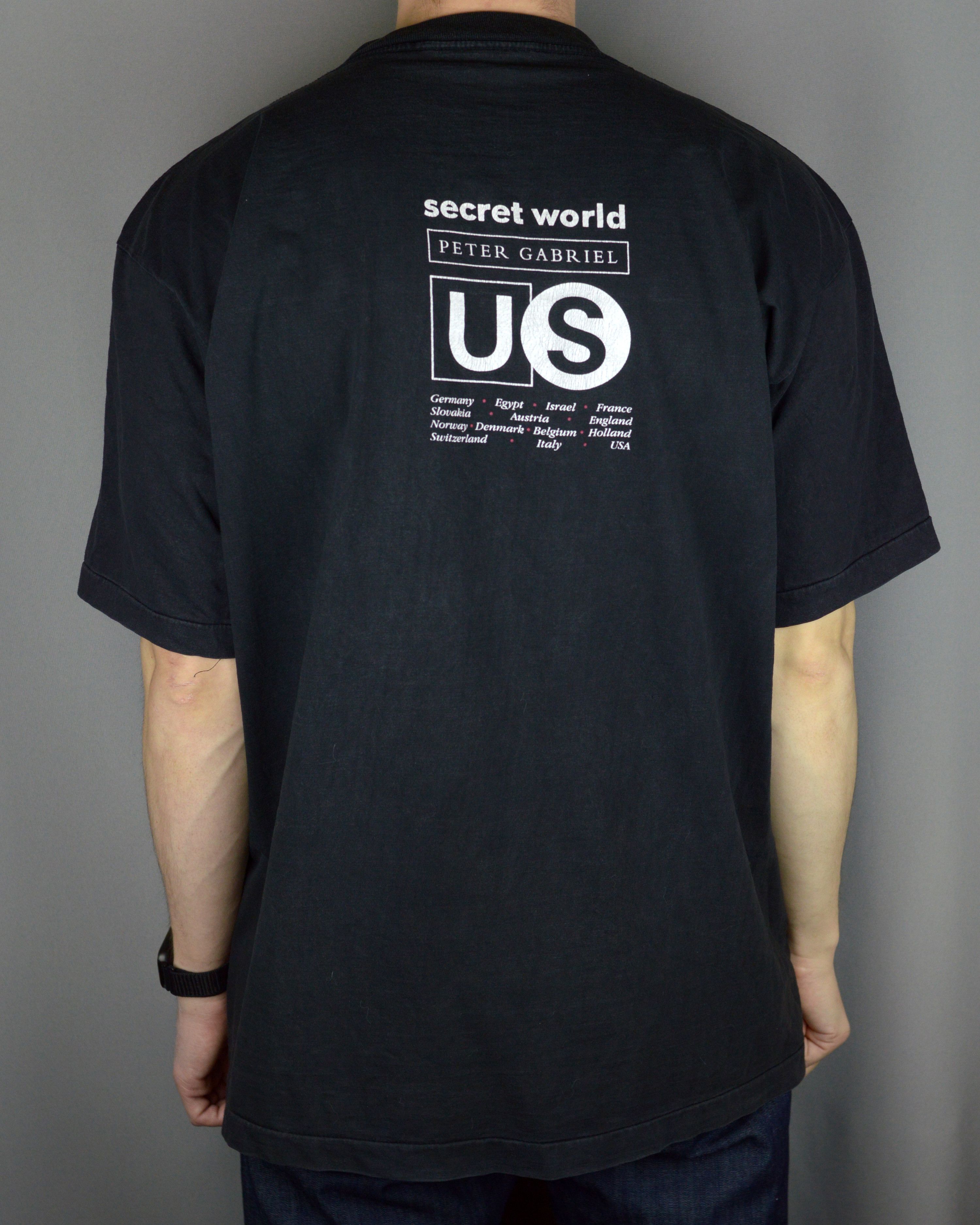 Vintage Vintage Peter Gabriel Secret World 1993 Tour t shirt Size US XL / EU 56 / 4 - 2 Thumbnail