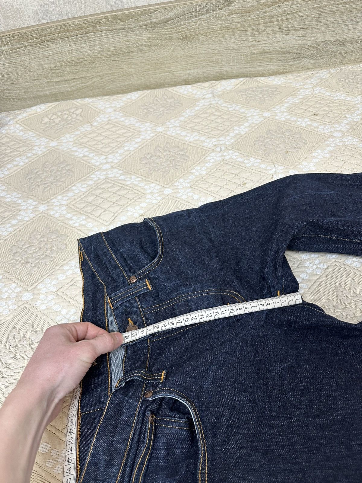 Nudie Jeans 🔥 Nudie Grim Tim Vintage Slim Fit Navy Jeans Denim Pants Size US 32 / EU 48 - 11 Thumbnail