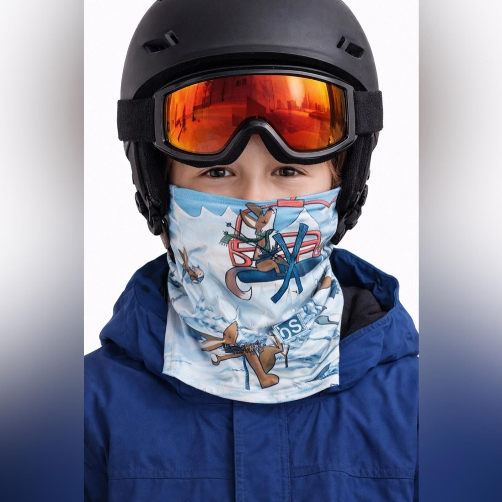 Other Blackstrap Kids Blue Skiing Neck Gaiter Like New Size ONE SIZE - 1 Thumbnail