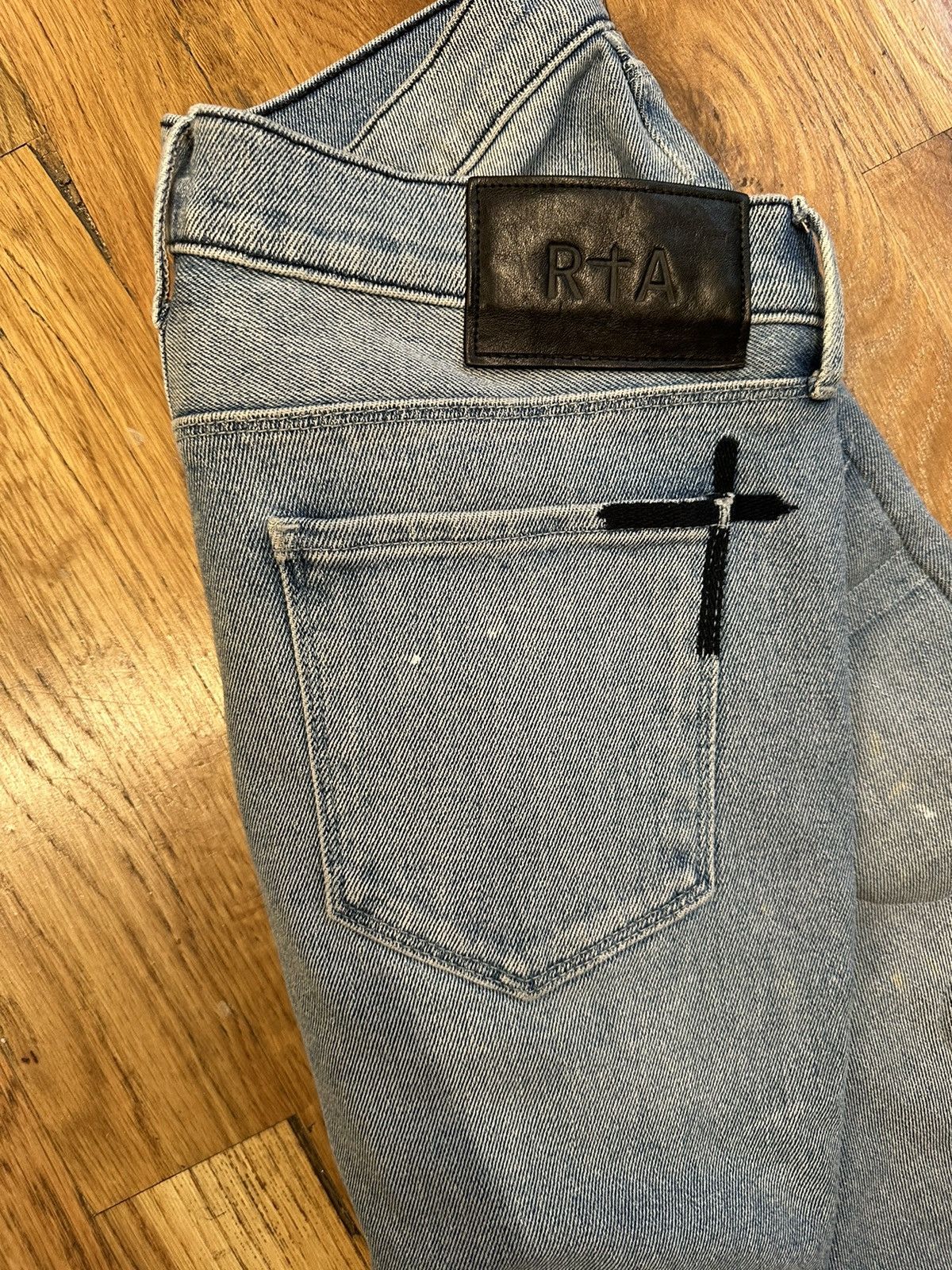 Rta RTA Padded Blue Denim Jeans Size 31 Size US 31 - 4 Thumbnail