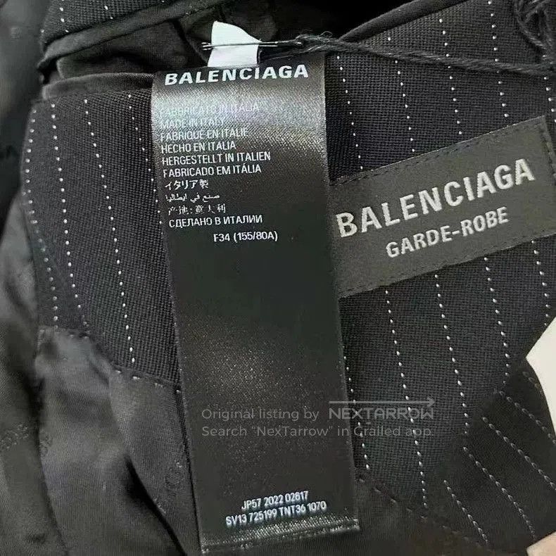 Balenciaga Balenciaga SS23 Striped Blazer. Size US XS / EU 42 / 0 - 7 Thumbnail
