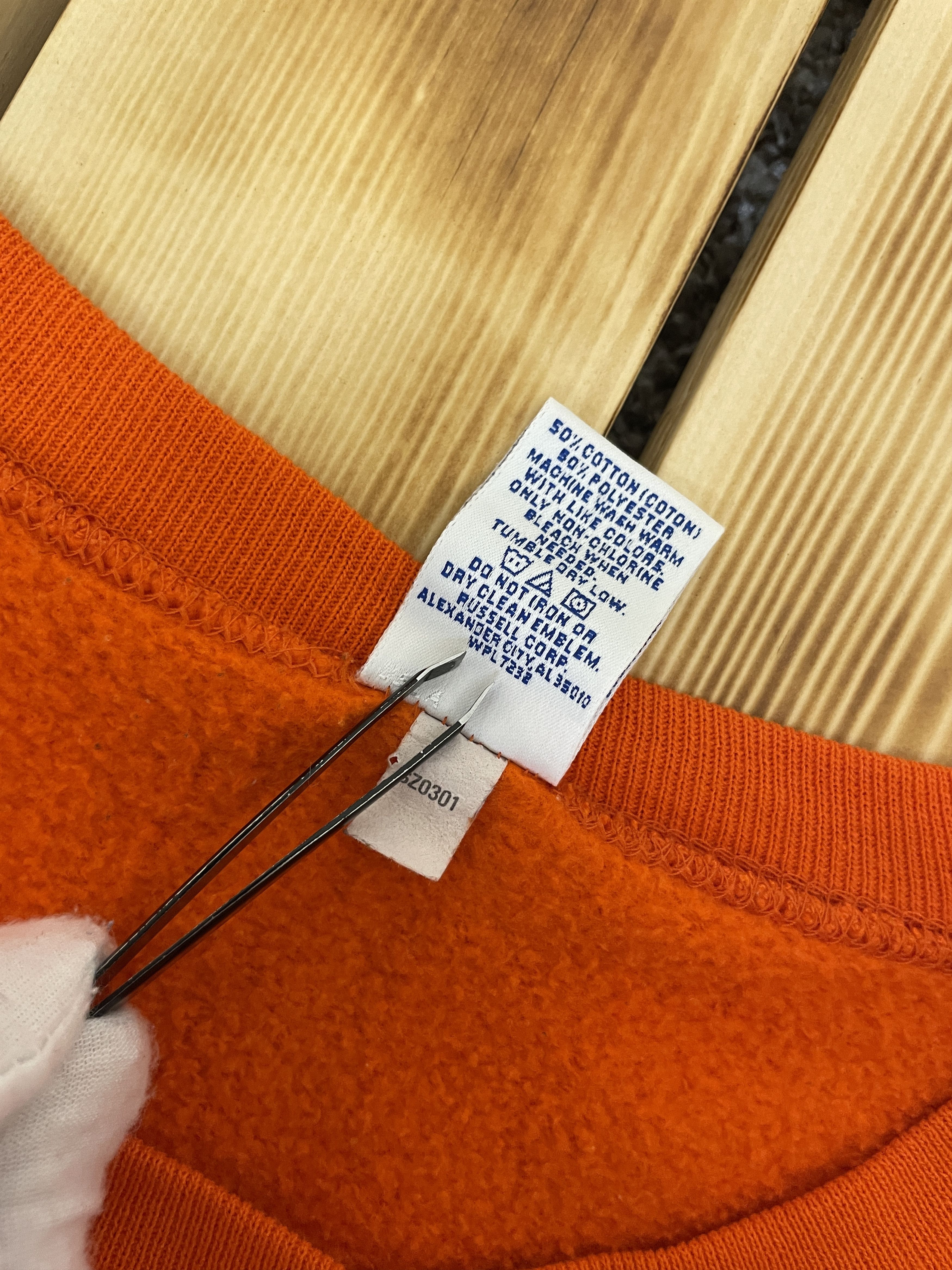 Russell Athletic Y2K Russell Athletic Blank Orange Sweatshirt Size US XXL / EU 58 / 5 - 4 Thumbnail