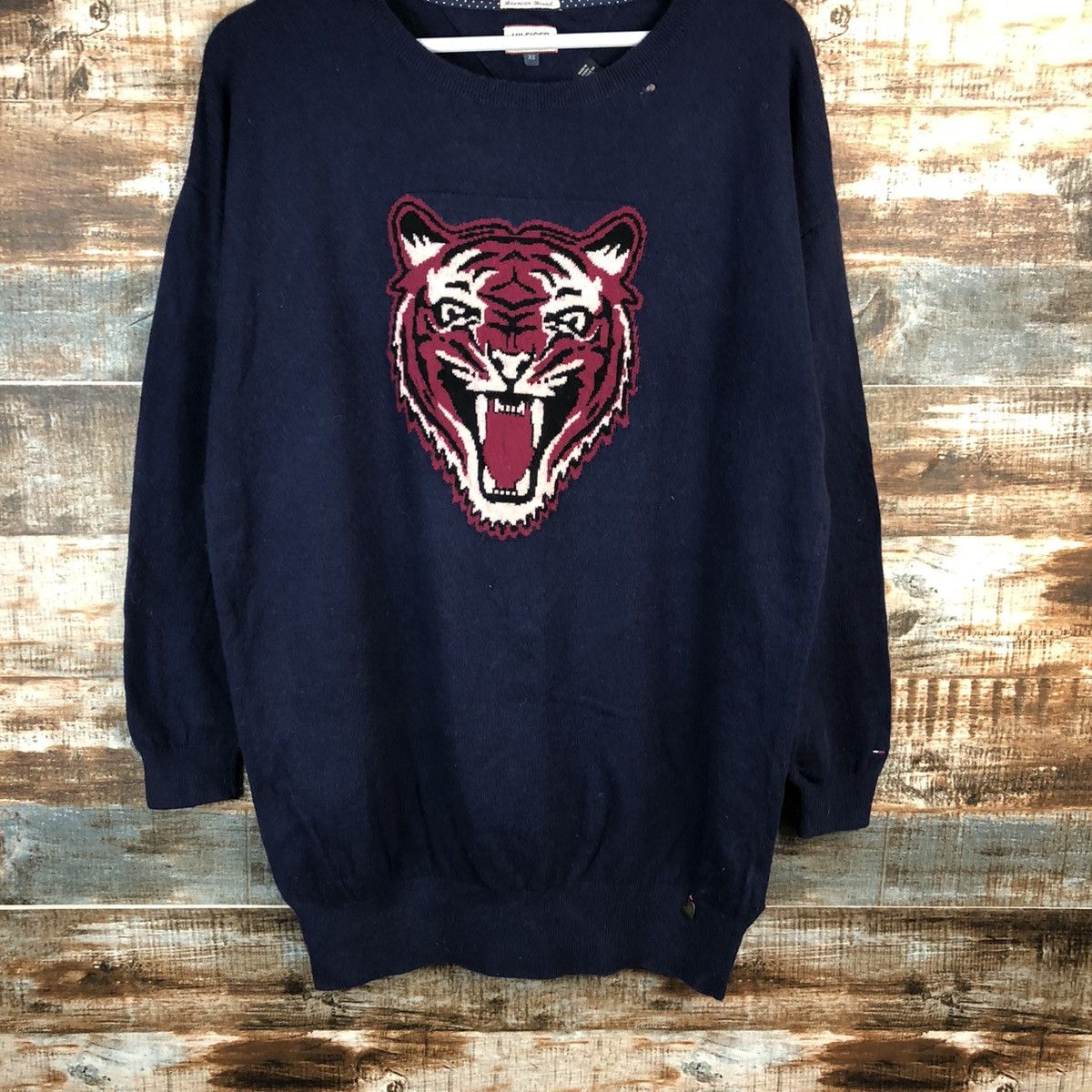 Tommy Hilfiger Tommy Hilfiger Tiger Dark Blue Knitwear sweatshirt #A1542 Size US XS / EU 42 / 0 - 3 Thumbnail