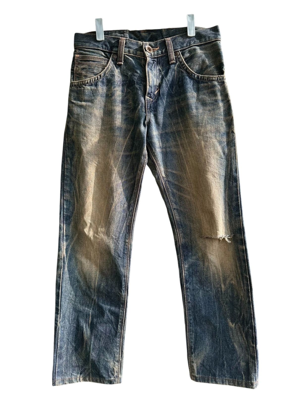 Kapital Made In Japan Distress Edwin vintage Crazy Design. Size US 31 - 1 Thumbnail