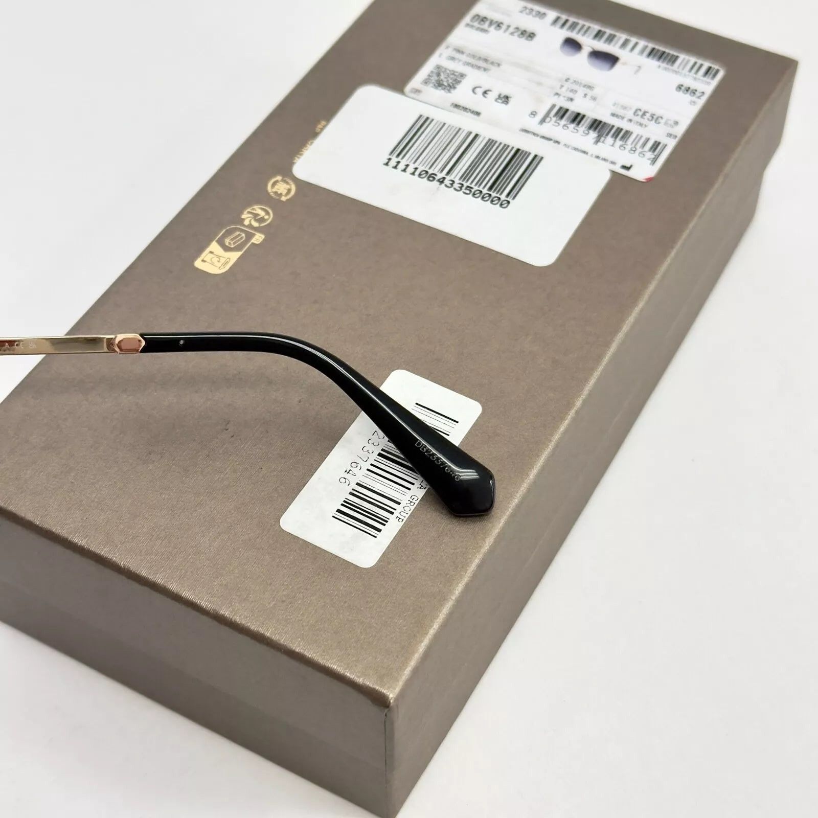 Bvlgari BVLGARI Black Gold Logo Butterfly Sunglasses BV6128B 6128 Size ONE SIZE - 7 Thumbnail