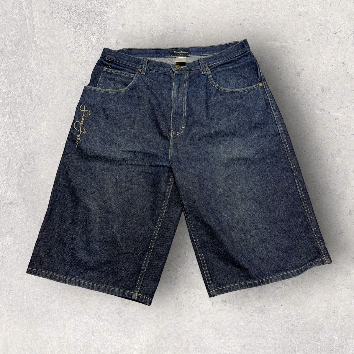 Sean John × Vintage Vintage Sean John jean shorts Size US 34 / EU 50 - 1 Thumbnail