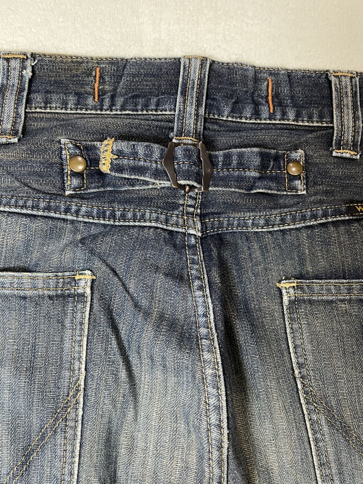 Wrangler Vintage Wrangler Buckle Baggy Faded Denim Jeans Size US 34 / EU 50 - 12 Thumbnail