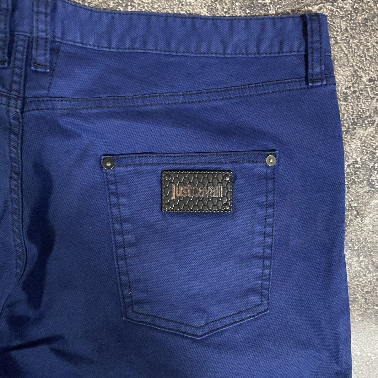 Just Cavalli × Roberto Cavalli Just Cavalli Blue Big Logo Pants Size US 38 / EU 54 - 14 Thumbnail