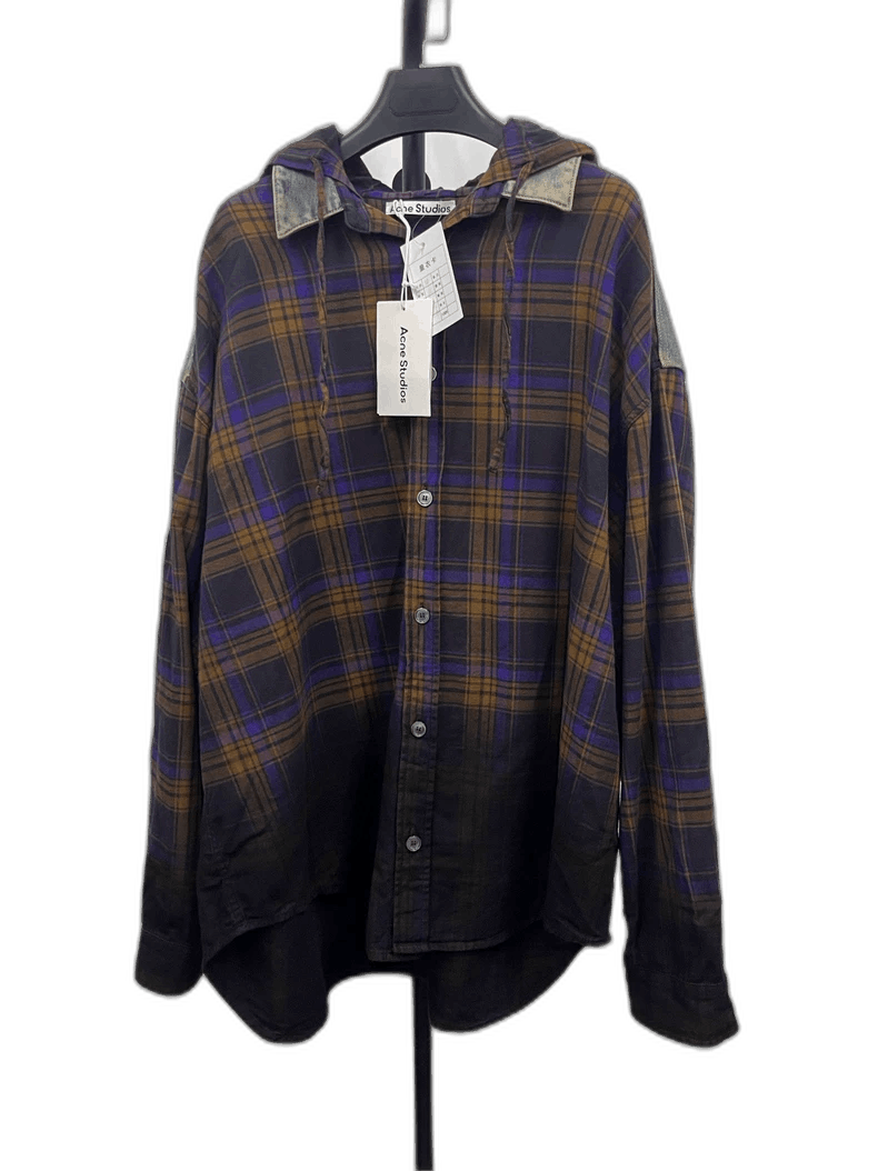 Acne Studios Acne Studios Hooded Loose Long Sleeve Shirt Size US L / EU 52-54 / 3 - 1 Thumbnail