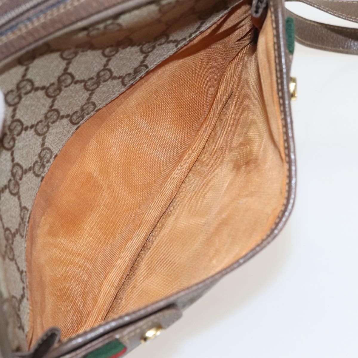 Gucci GUCCI GG Supreme Web Sherry Line Shoulder Bag Pvc Beige 93 Size ONE SIZE - 11 Thumbnail