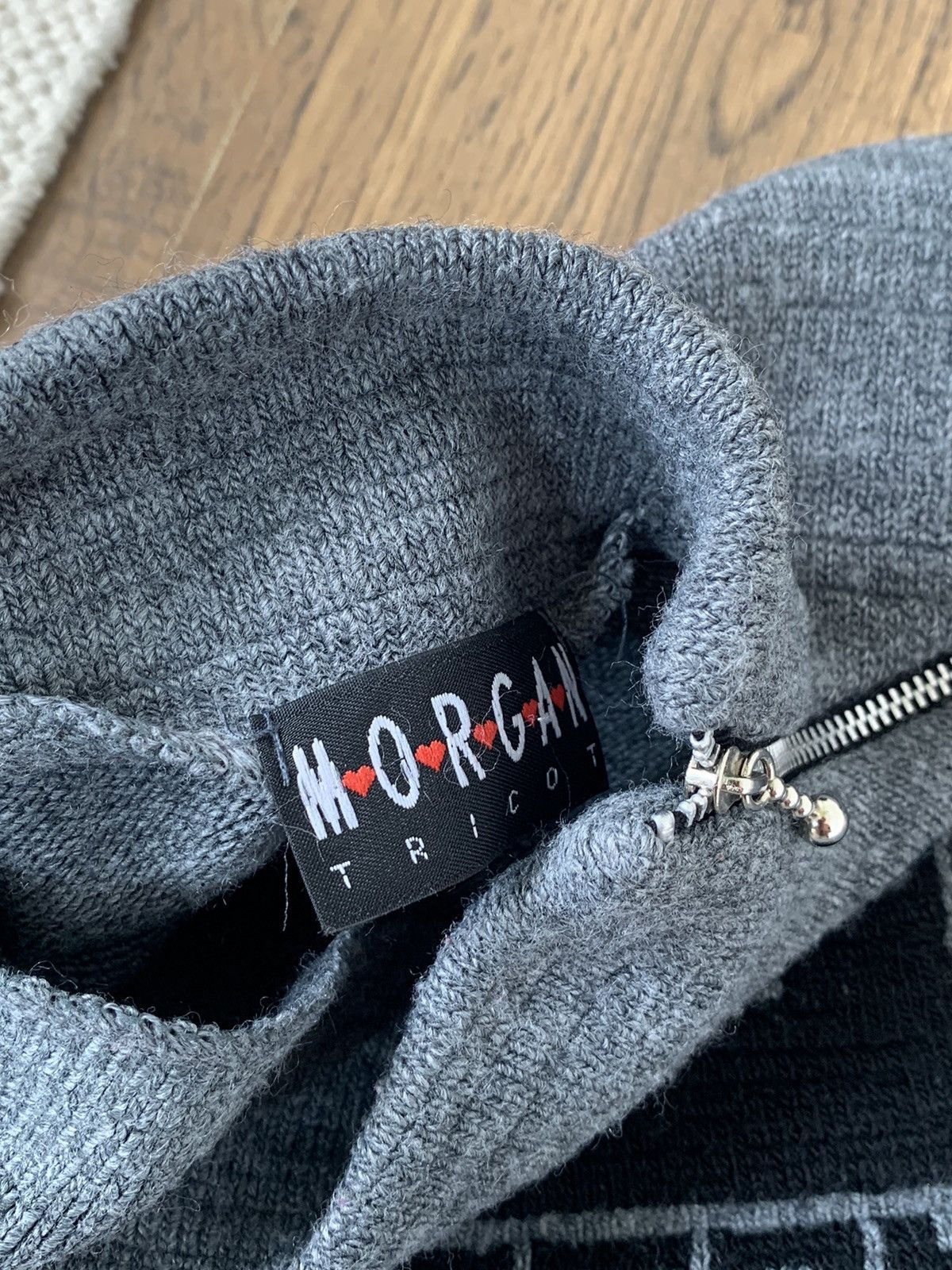 Japanese Brand VINTAGE JAPAN STYLE MORGAN BIG LOGO KNITTED SWEATER Size S / US 4 / IT 40 - 4 Thumbnail