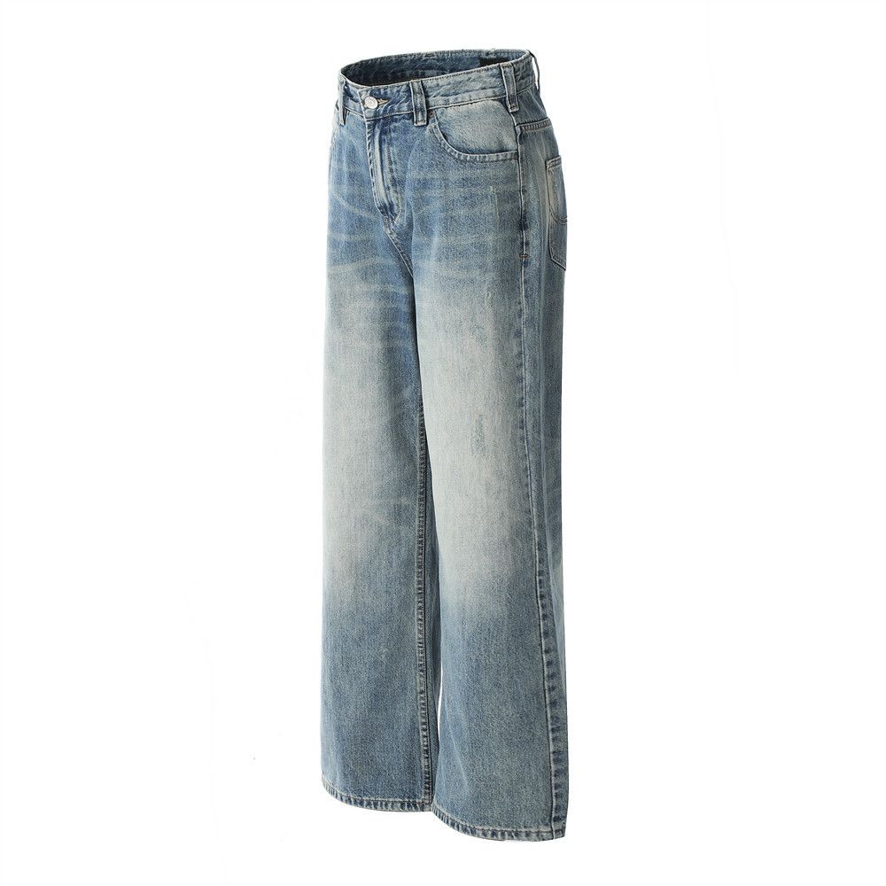 Japanese Brand × Jean Men's wide-leg distressed cargo punk washed gradient jeans Size US 32 / EU 48 - 2 Thumbnail