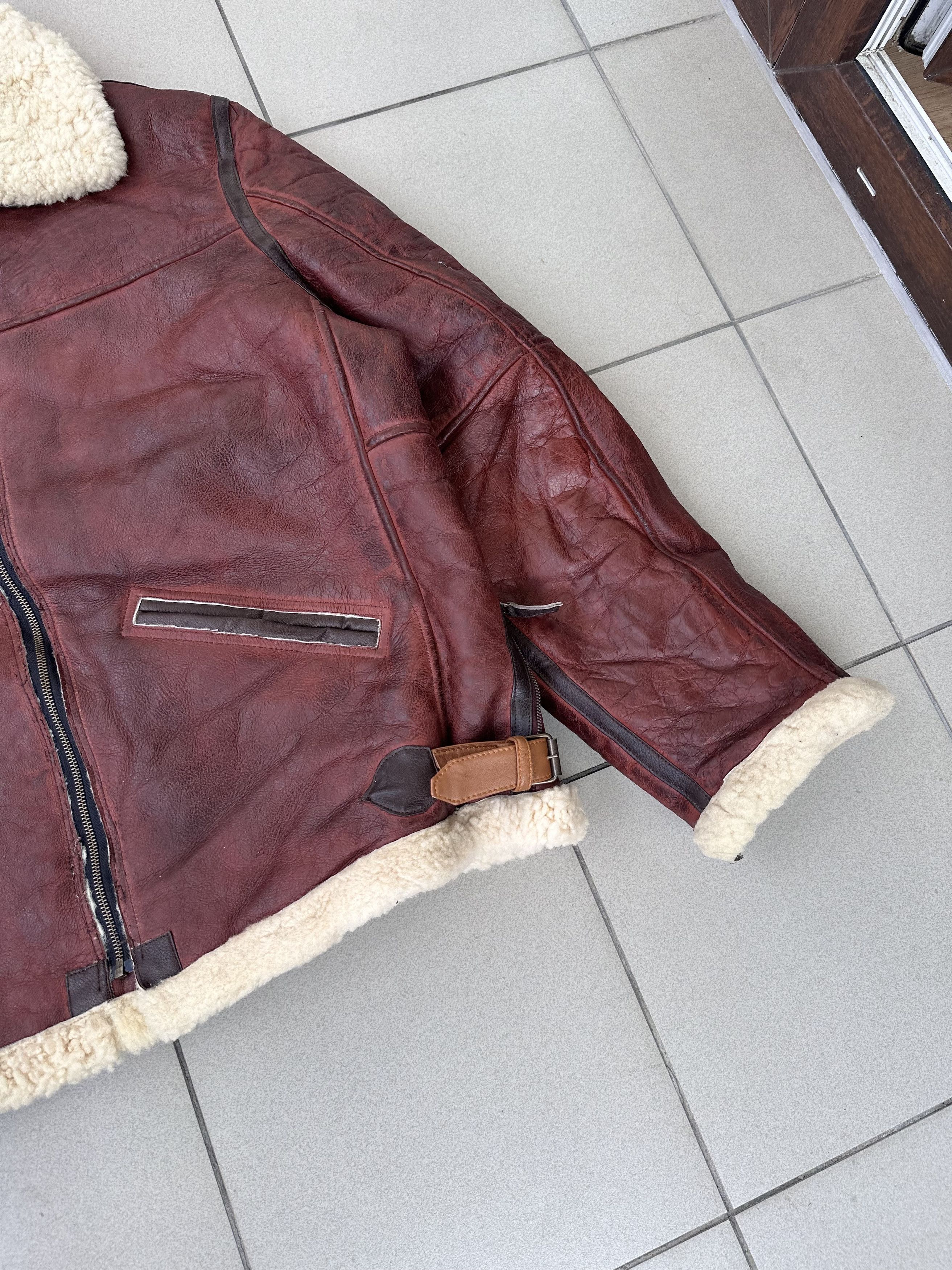 Vintage Rare Vintage Aviator leather jacket sheepskin shearling B-2 Size US XXL / EU 58 / 5 - 6 Thumbnail