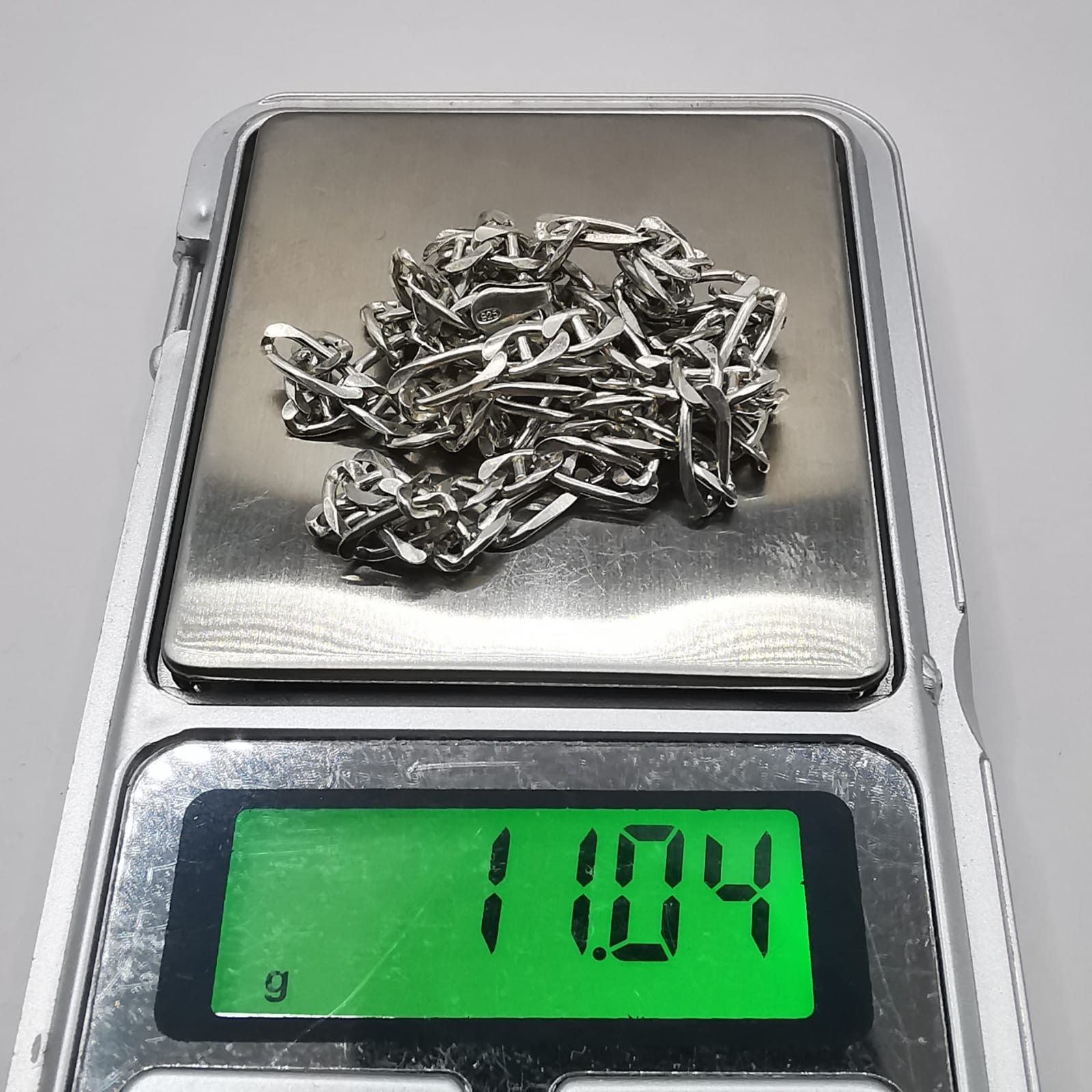 Sterling Silver Vintage Jewelry Chain, 925 Sterling Silver, Signed 11.04g Size ONE SIZE - 3 Thumbnail