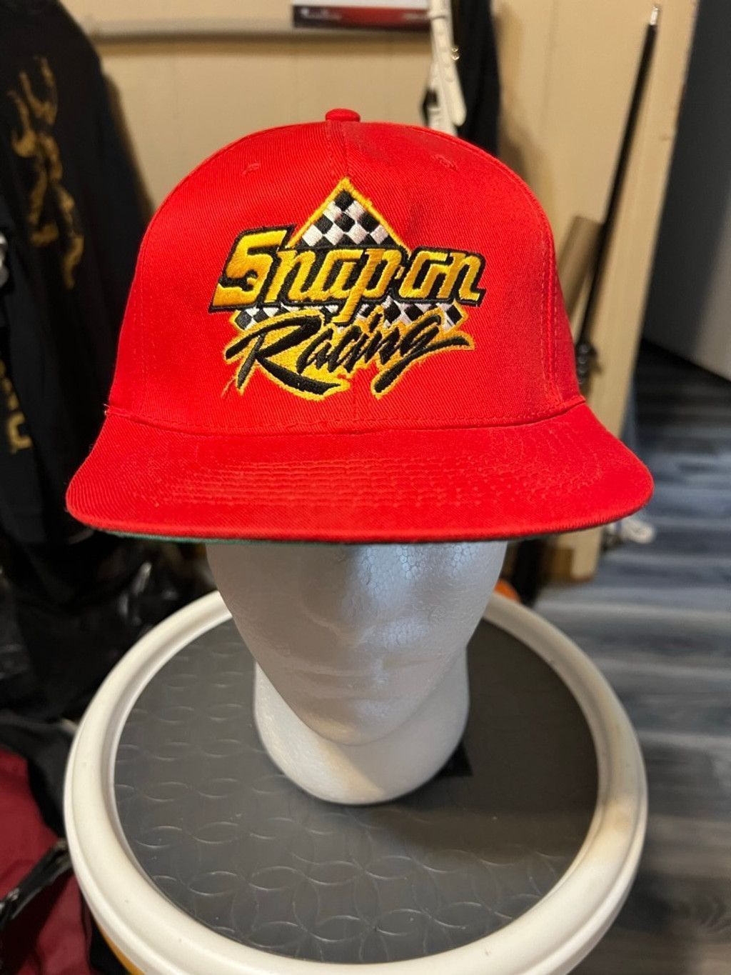 Vintage Men's Athletic Headwear Snap-on Racing Red Hat Size ONE SIZE - 1 Thumbnail