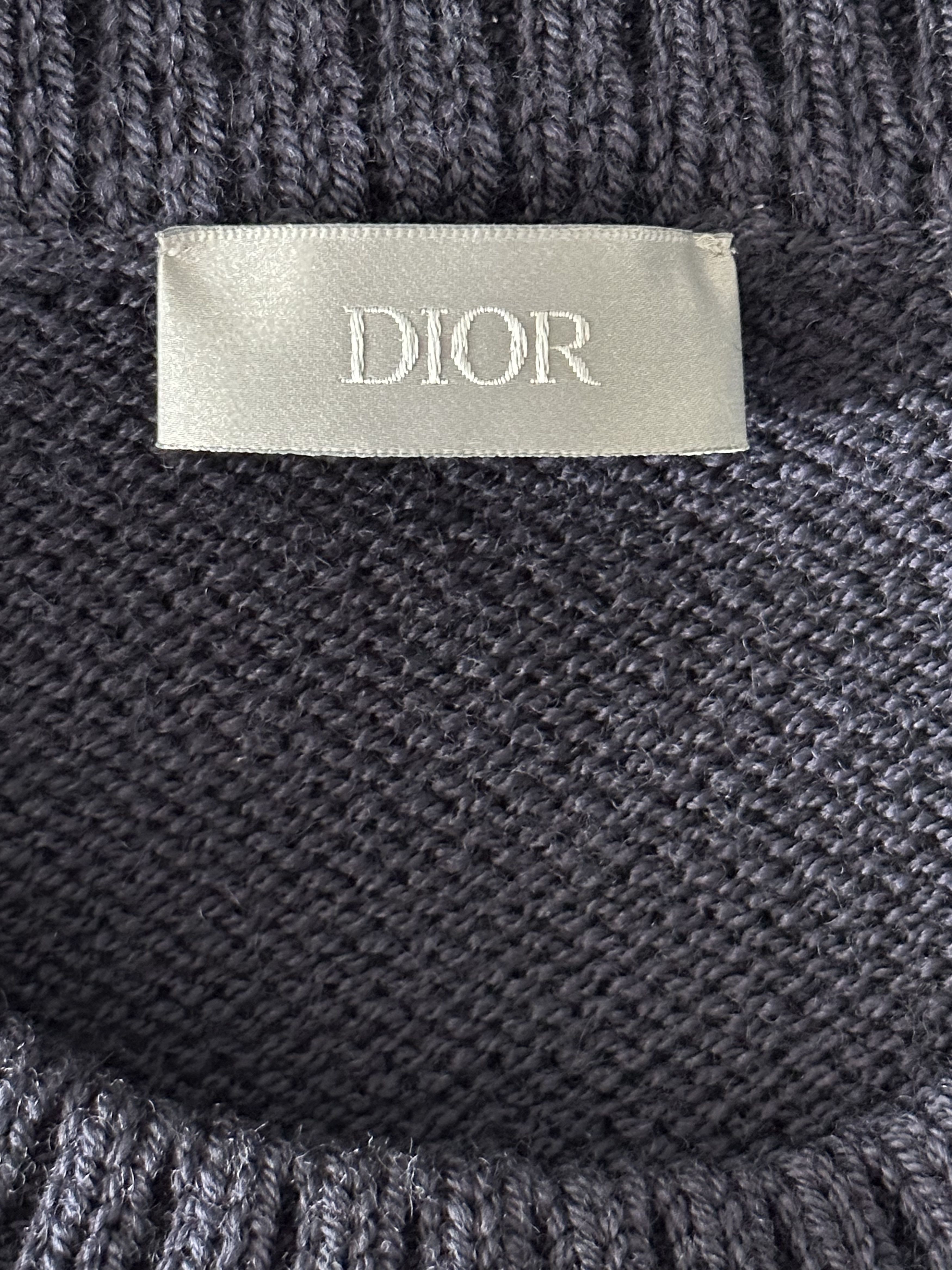 Dior Dior Stussy Navy Ox Knit Sweater Size US L / EU 52-54 / 3 - 3 Thumbnail
