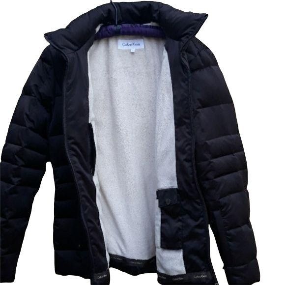 Calvin Klein Calvin Klein Puffer Jacket Coat Sz S Chocolate Faux Fur Lini Size S / US 4 / IT 40 - 4 Thumbnail