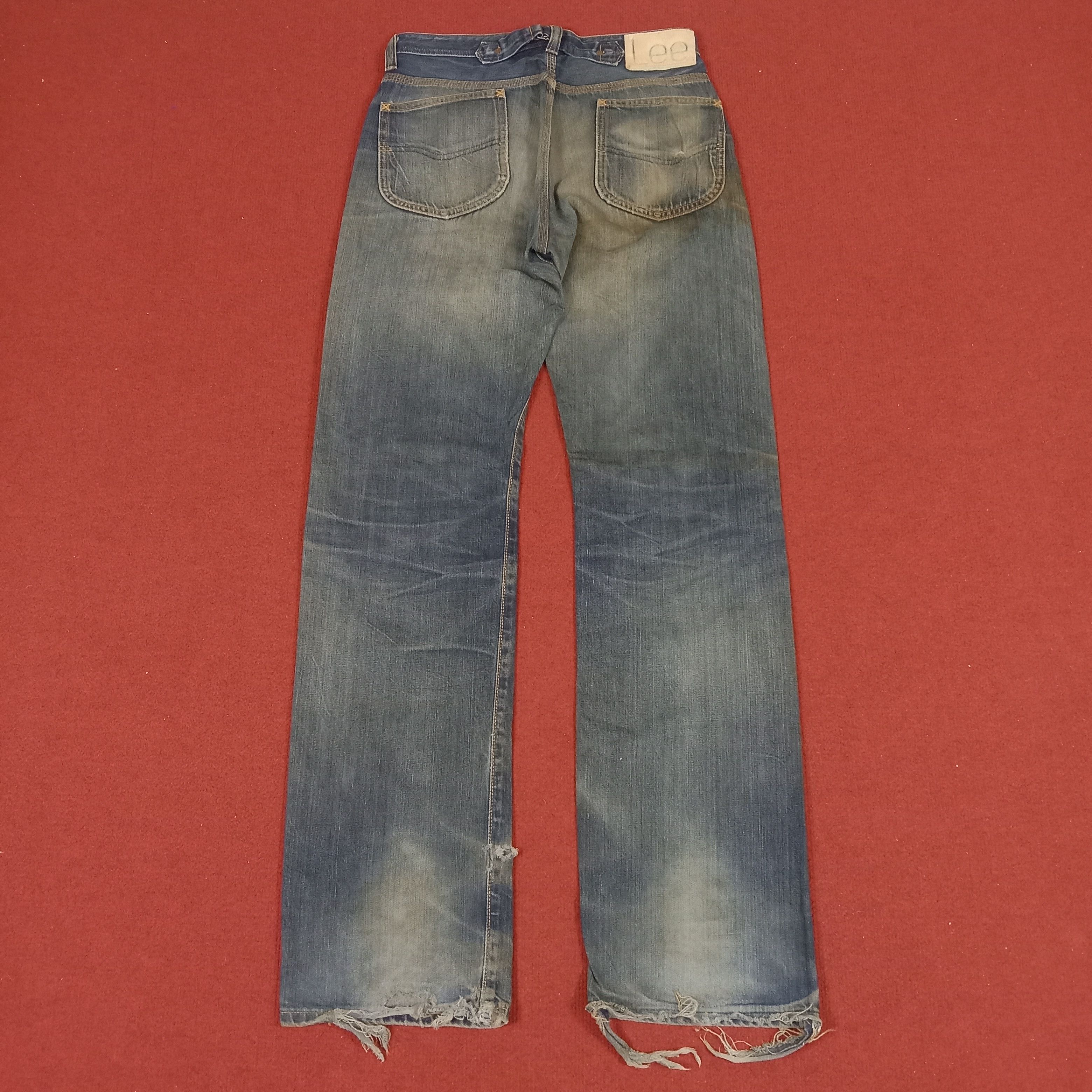 Lee Lee Streetwear Style Distressed Jeans Size US 31 - 5 Thumbnail