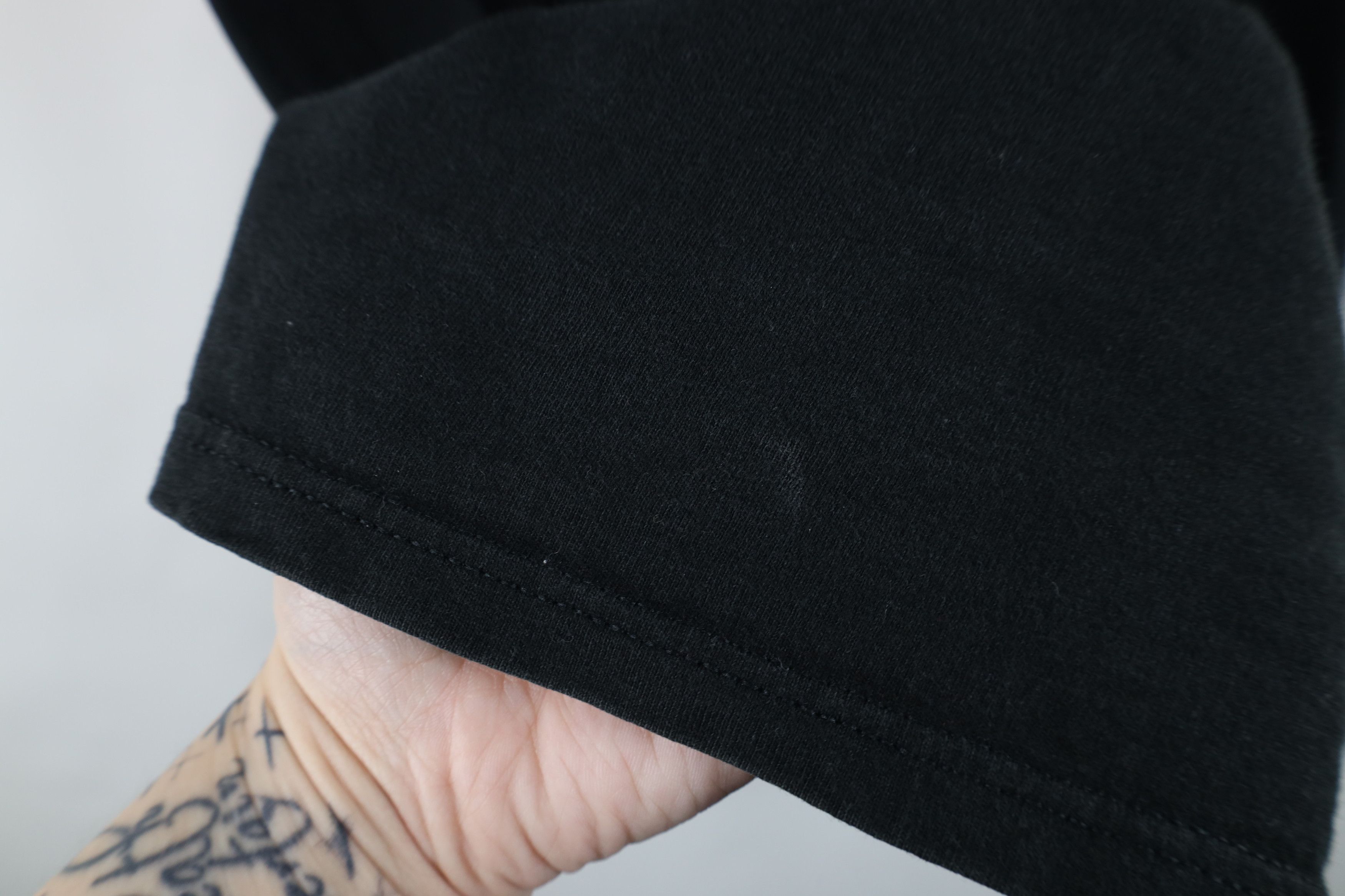 Vintage Vintage 90s Streetwear Heavyweight Cotton T-Shirt Black Size US XXL / EU 58 / 5 - 4 Thumbnail