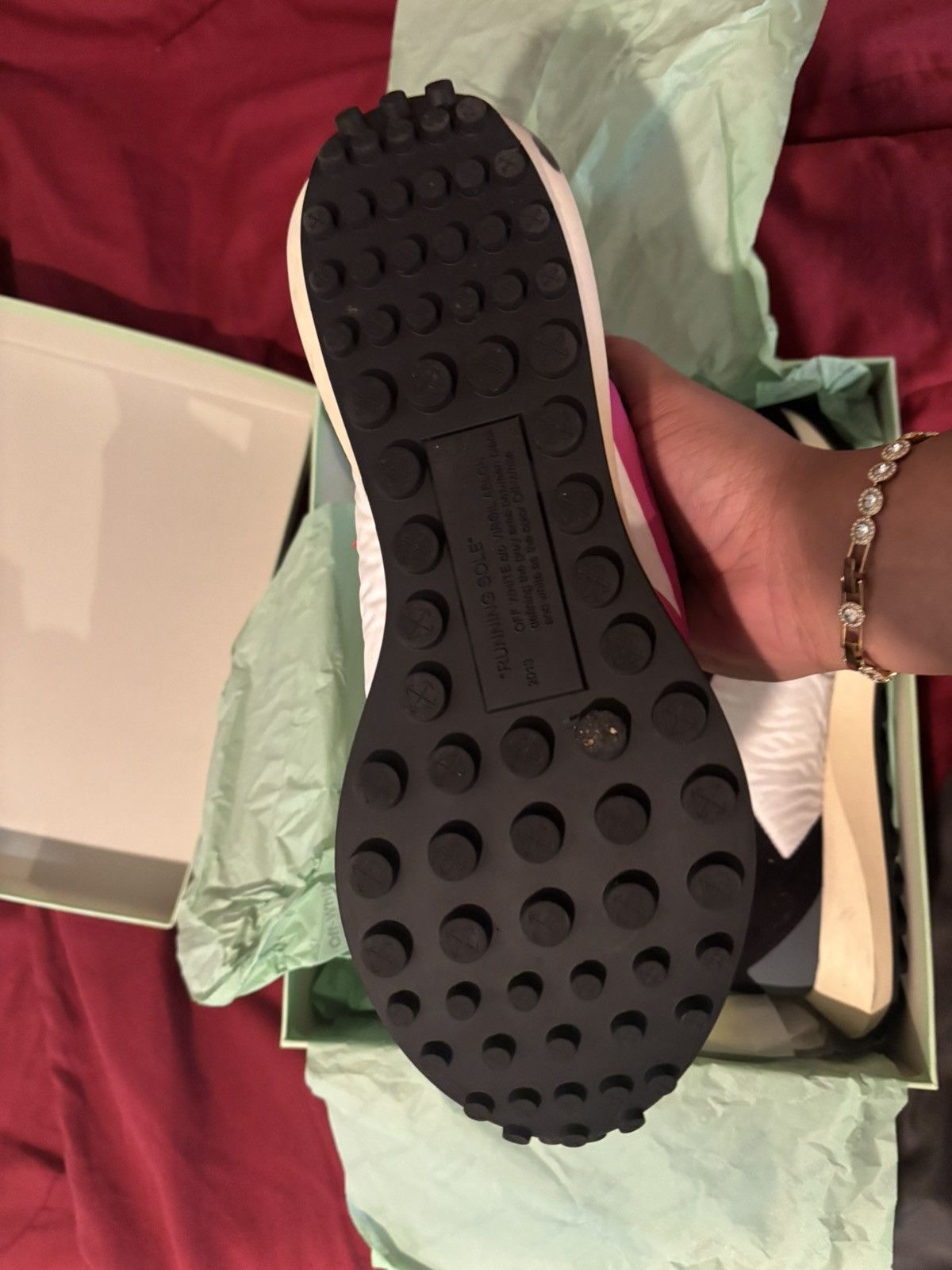 Off-White Off-White Arrow 'White Fuchsia Size US 10 / EU 43 - 5 Thumbnail