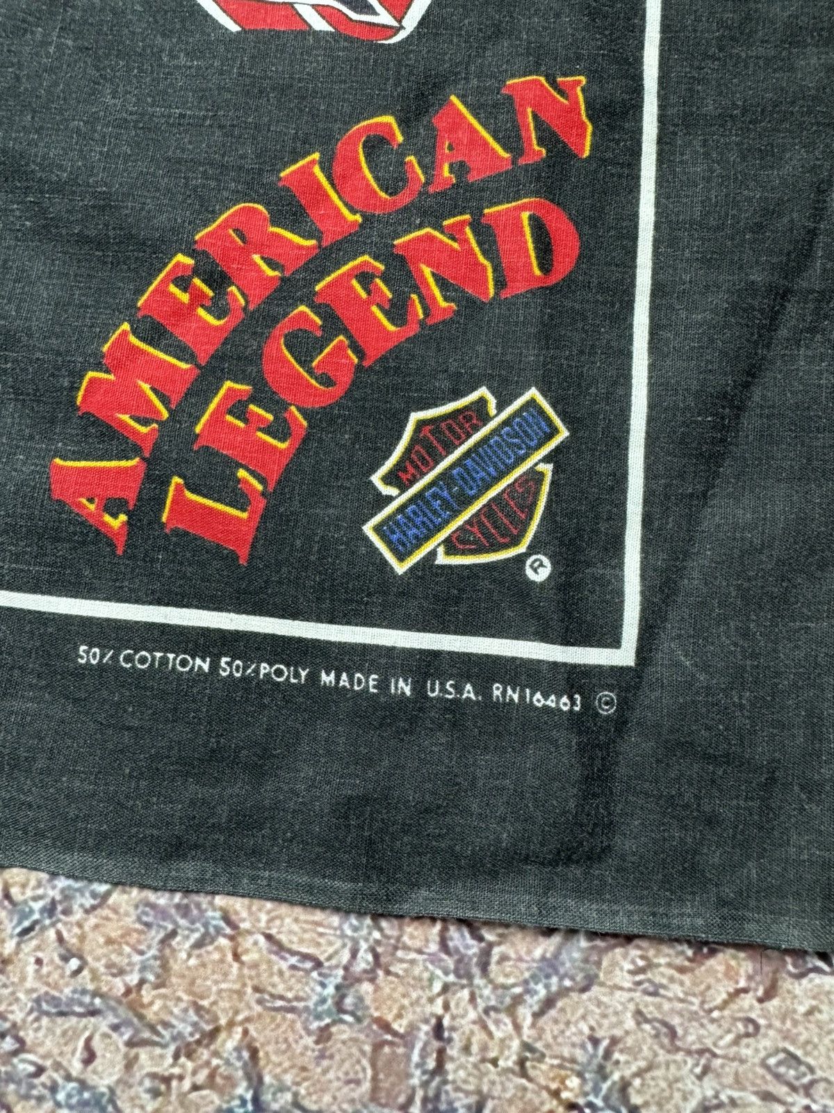 Harley Davidson Harley Davidson 90s vintage made in USA bandana scarf Size ONE SIZE - 2 Thumbnail