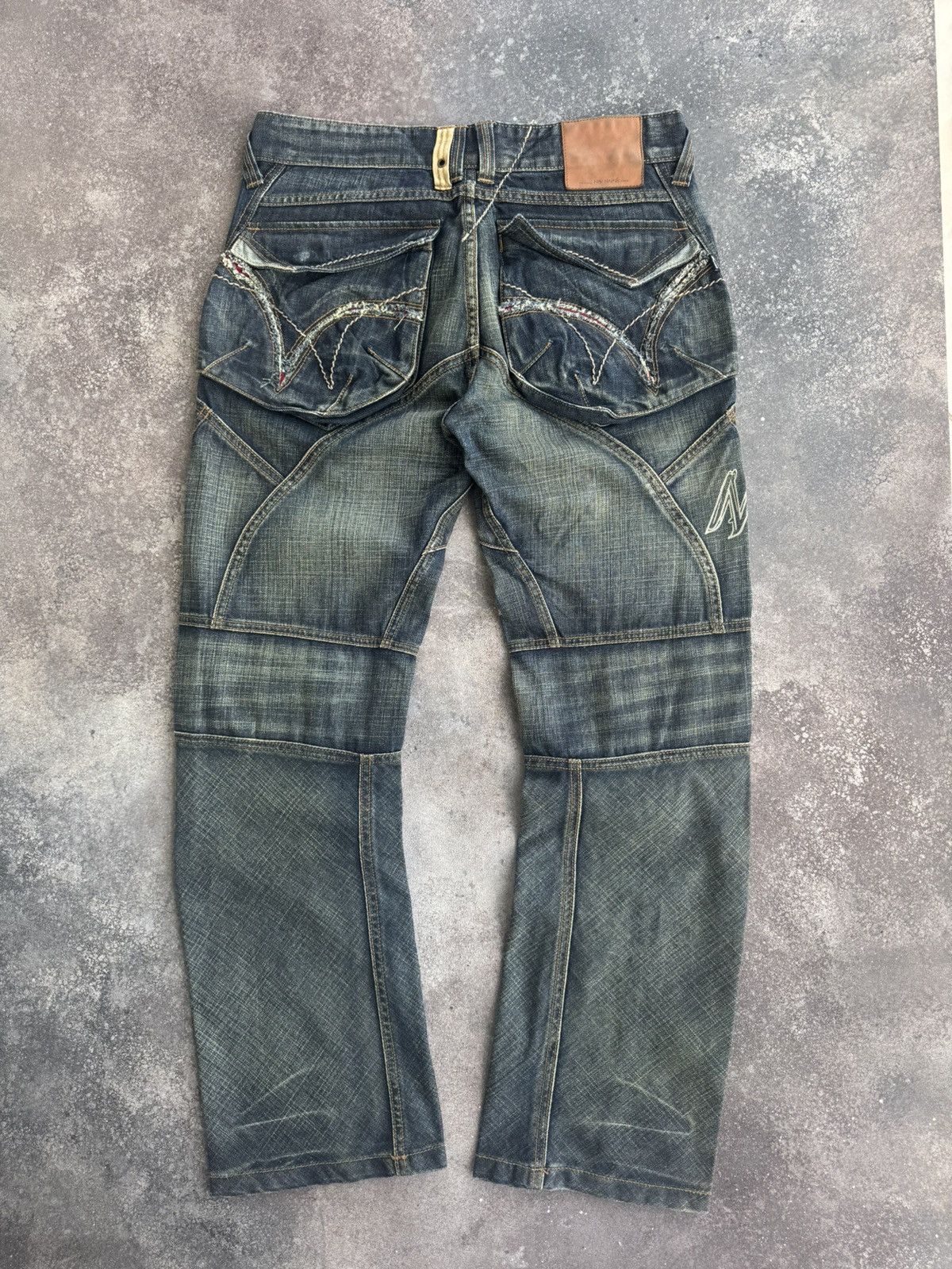Hysteric Glamour Japanese Style Vintage Avant Garde Washed Jeans Size US 31 - 1 Thumbnail