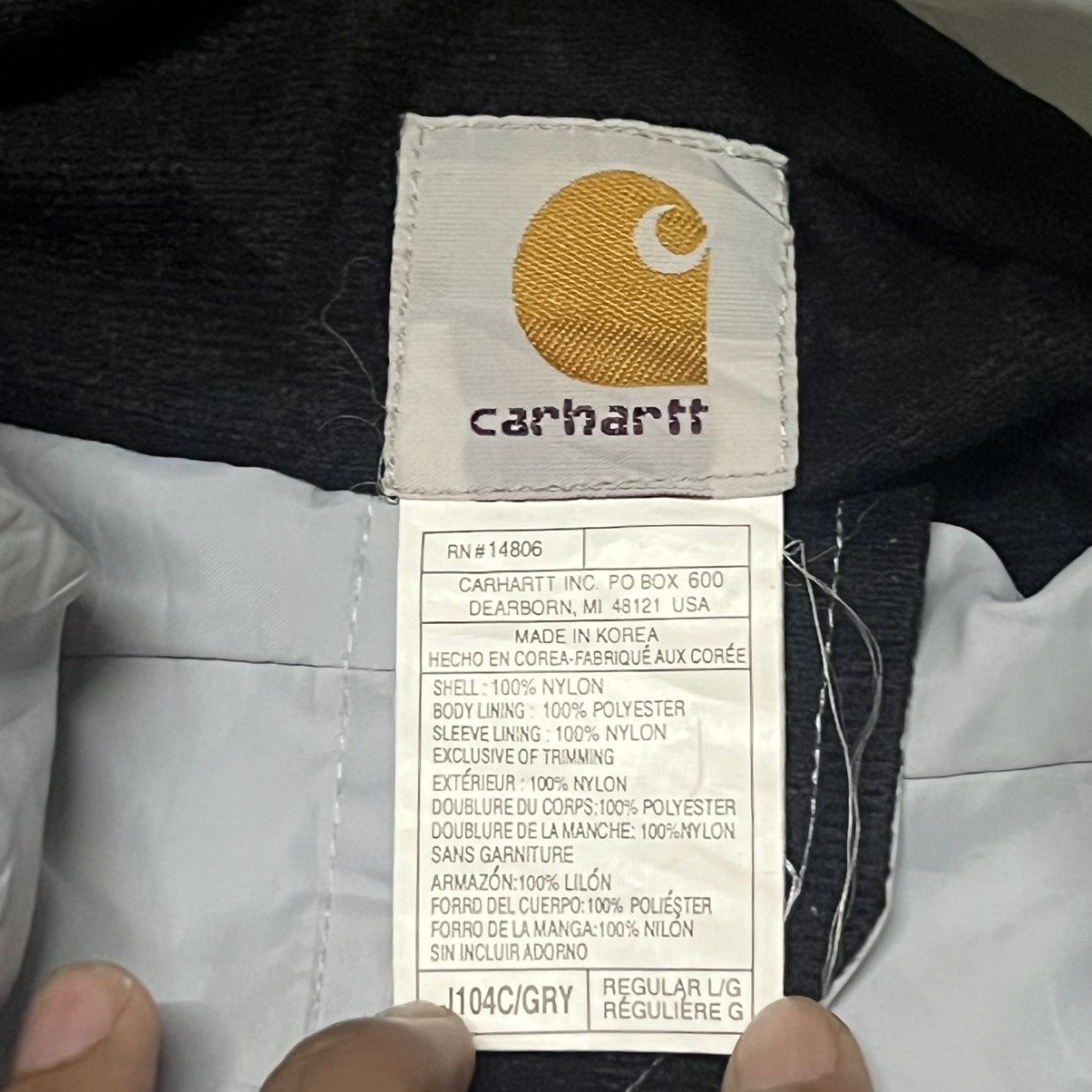Carhartt Carhartt Windbreaker Light Jacket Hoodie Size US XXL / EU 58 / 5 - 7 Thumbnail